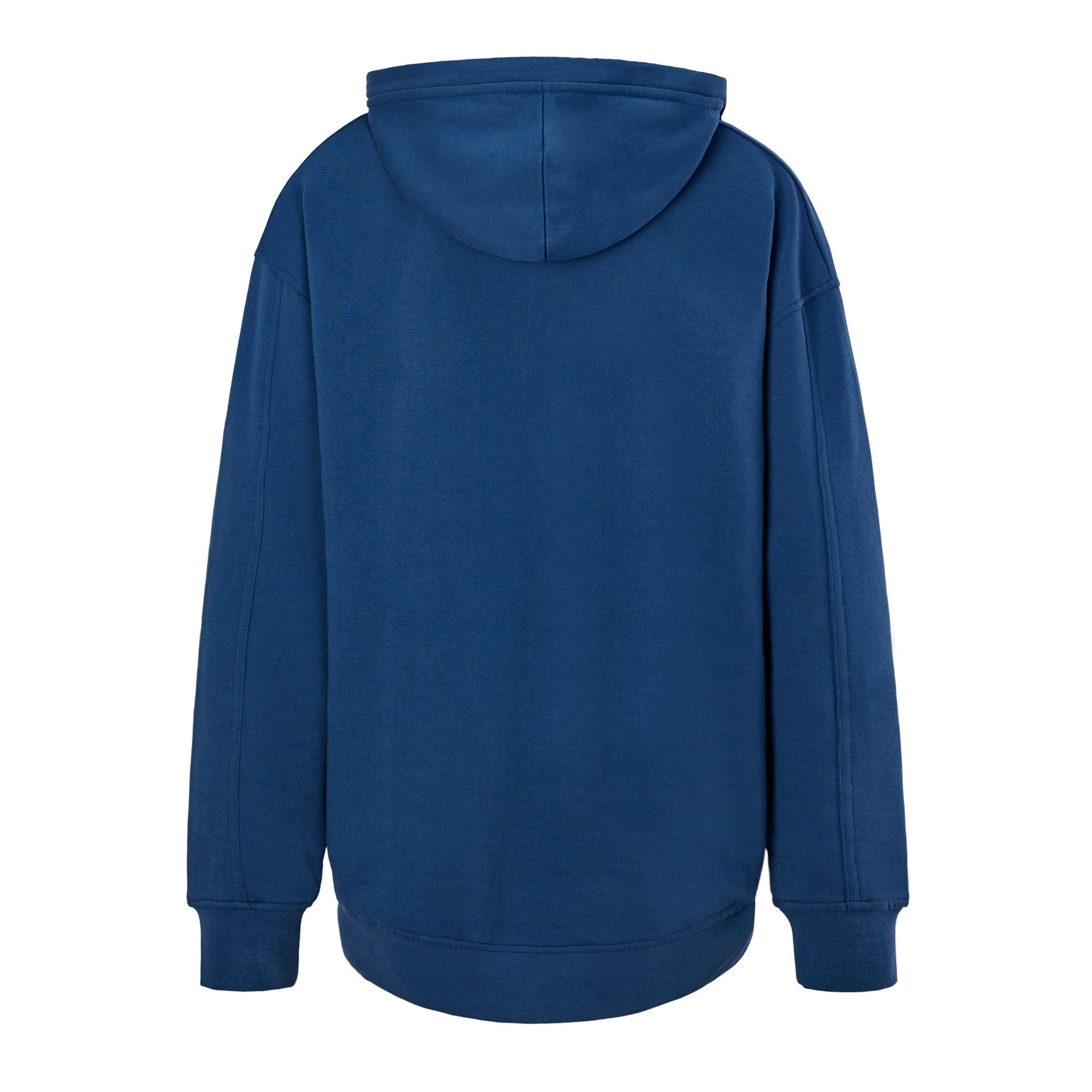SeaYA Kapuzensweatshirt Sweatshirt Hoodie dunkelblau Stickerei) Dunkelblau Stickerei (schwarze Biobaumwolle