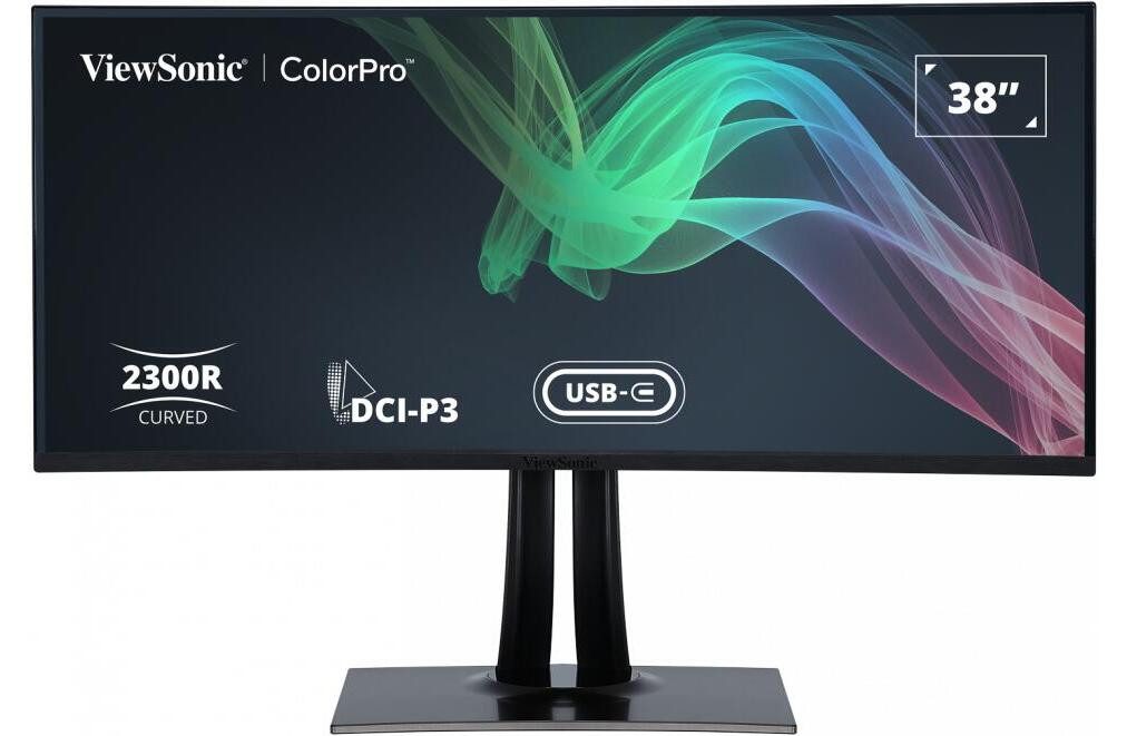 Viewsonic ViewSonic ColorPro VP3881A (38) 96,25 cm Curved L Curved-Gaming-Monitor (3840 x 1600, 5 ms Reaktionszeit, 60 Hz, IPS Panel)