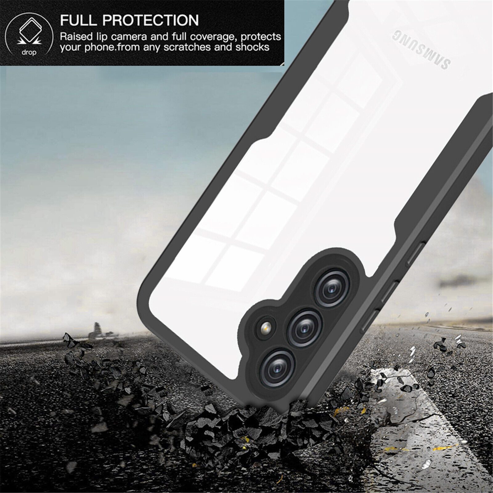 betterfon Handyhülle für Samsung Galaxy A05s 2-teiliges 360° TPU Schutzcase, 2-teiliges 360 Grad Case mit Rundumschutz und Displayschutz – Bild 5 von 5
