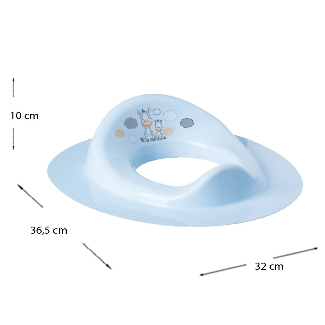 Babybadeset -Zebra 4 + (Made Tuch Europe Teile ** WC Premium in Blau Farben + TUCH /3 ** Badesitz + Aufsatz + + Babybadewanne - Topf Set), Set Pflege, Babywanne Maltex Zubehör