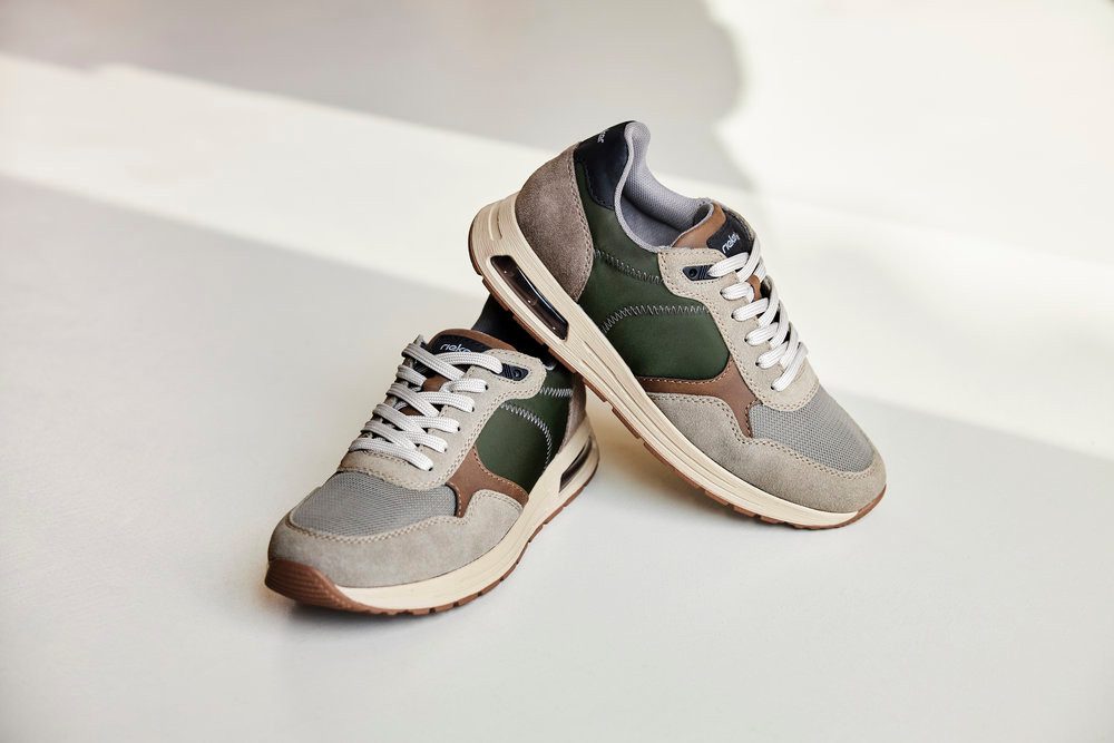 Rieker Sneaker, Schnürschuh, Halbschuh, Freizeitschuh mit gepolstertem Schaftrand