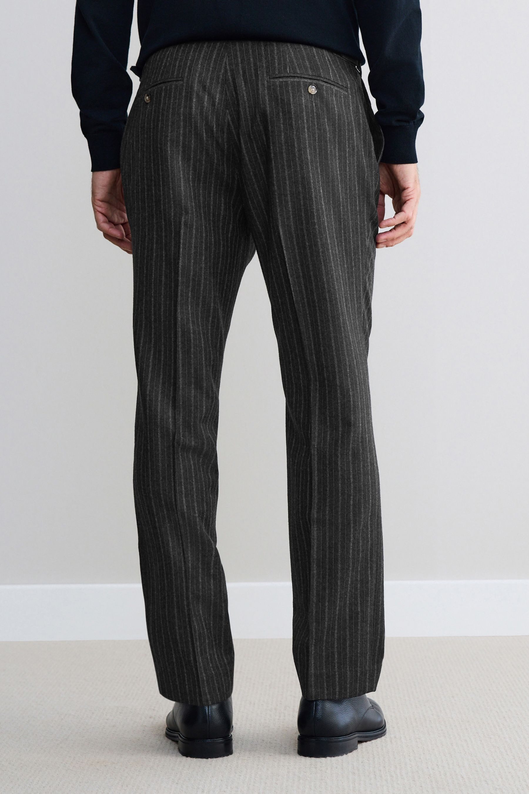 Next Anzughose Gestreifte Tailored Fit Signature Anzughose, Wolle (1-tlg) günstig online kaufen