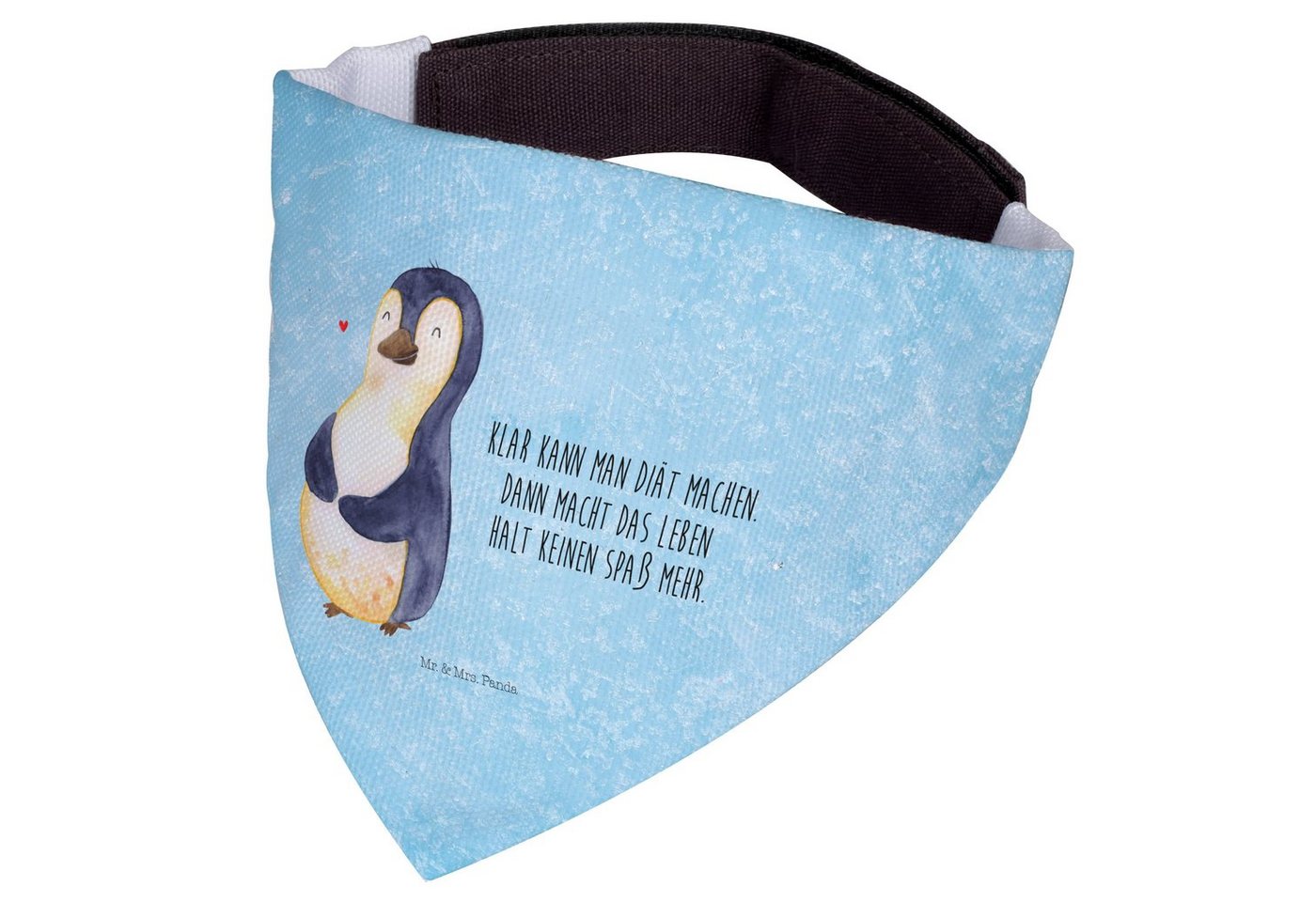 Thumbnail - Mr. & Mrs. Panda Hundefliege Pinguin Diät - Eisblau - Geschenk, mittel, dick, Tuch, Halstuch, Hund, Polyester, Kreative ...