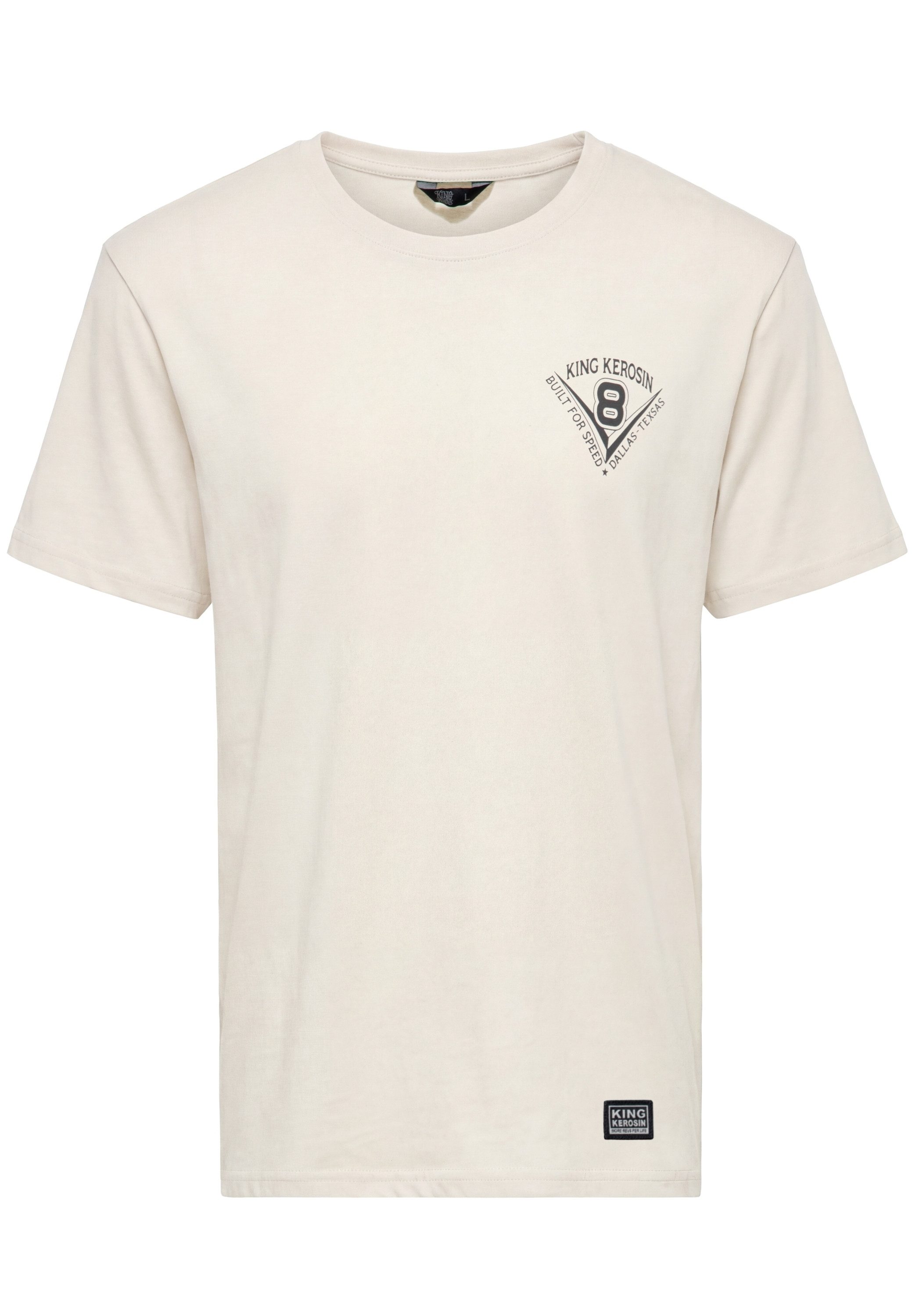 KingKerosin Print-Shirt Daytona Speedway (1-tlg) mit Rückenprint