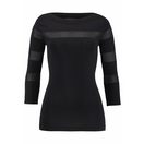 Melrose 3/4 Arm-Pullover mit transparenten Streifen