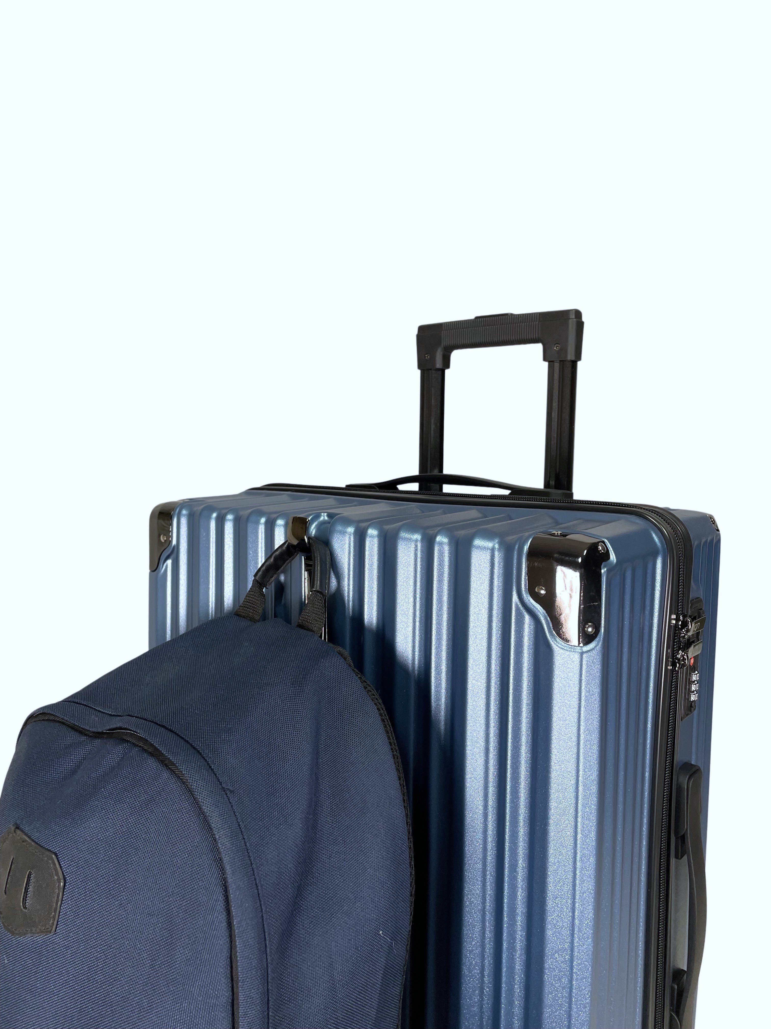 SIGN German Design Trolley Reisekoffer Hartschalen-Koffer, 360° Zwillingsrollen M/L/XL, Netztasche auf der Rückseite