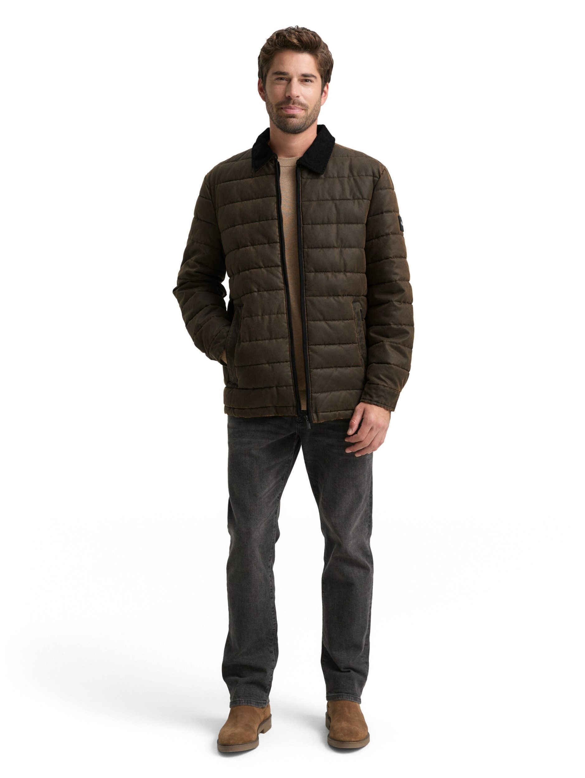 TOM TAILOR Funktionsjacke midlayer coated overshirt
