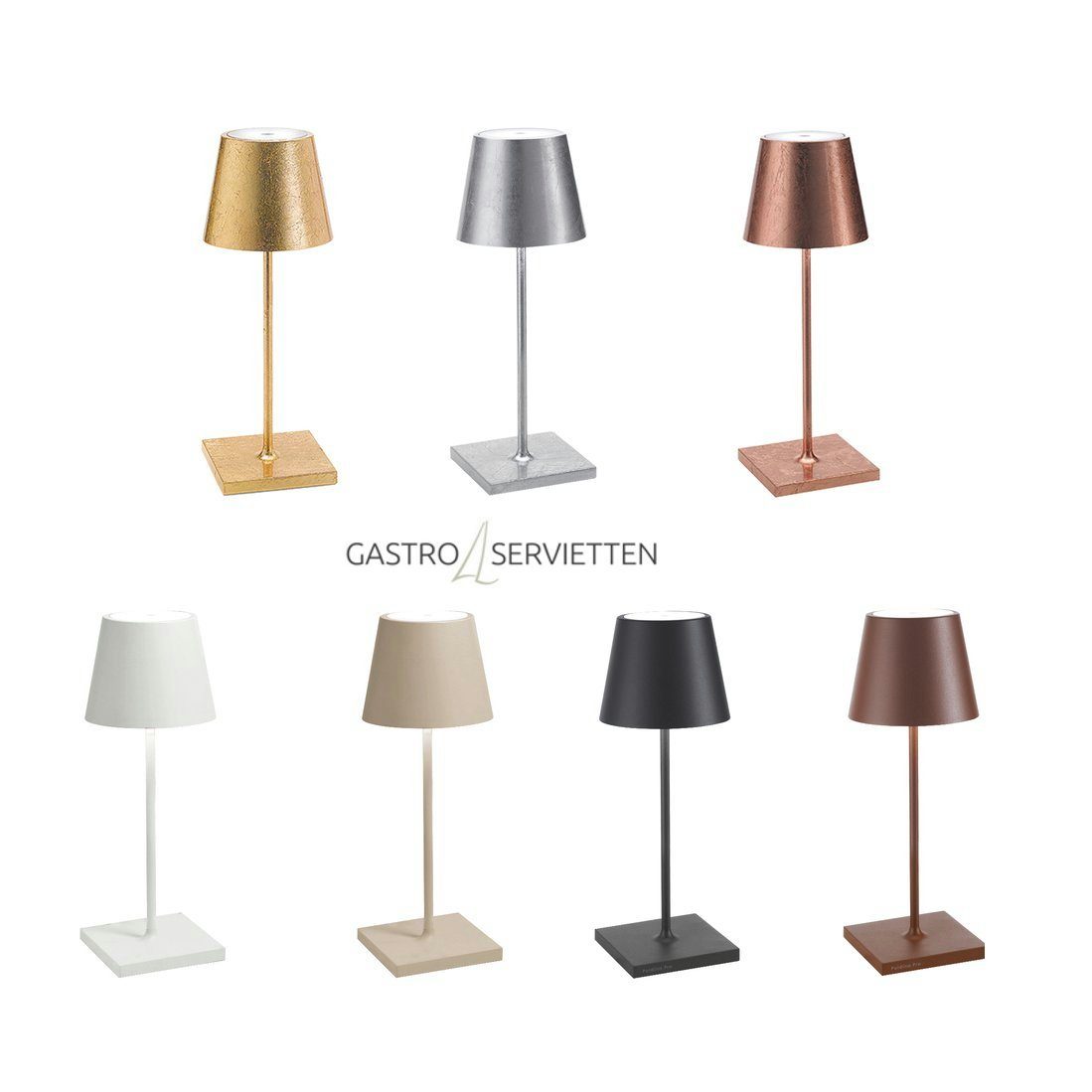 Zafferano LED Tischleuchte Poldina Mini Pro Metallic Sonderbeschichtung, LED fest integriert, 2700K, 3000K