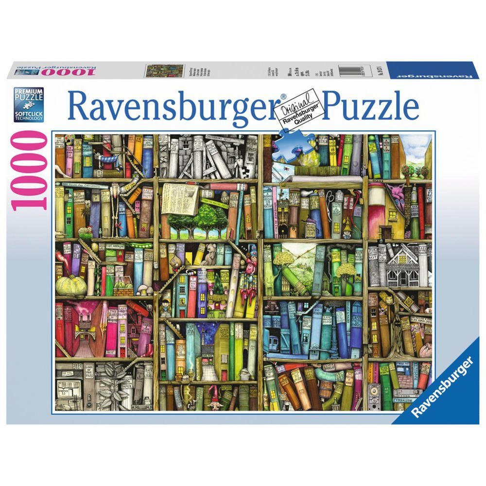 Ravensburger Puzzle Magisches Bücherregal, Colin Thompson Art Series, 1000 Puzzleteile