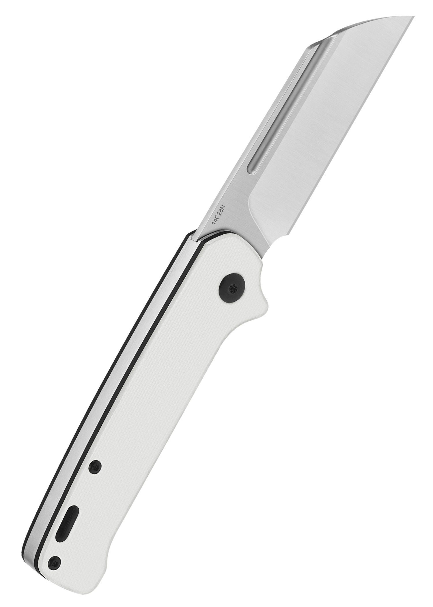 QSP mit Slip-Joint Taschenmesser weißem Penguin G10-Griff QSP