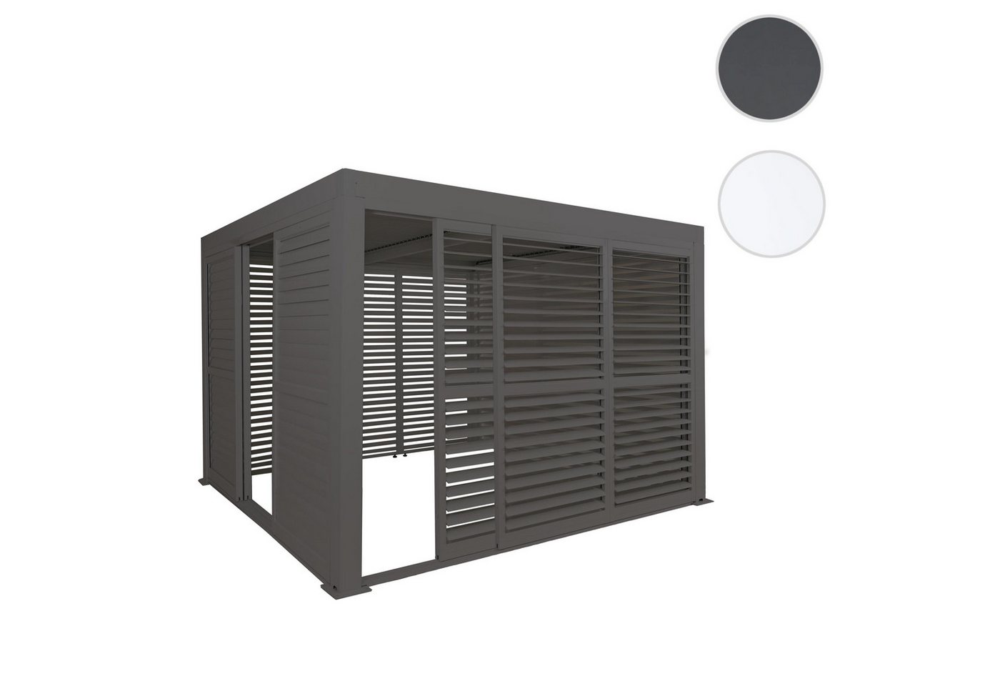 Thumbnail - MCW Pergola MCW-L46-LS, BxTxH: 300x300x220 cm, 6x Schiebetüren und 6x Lamellen-Paneelen