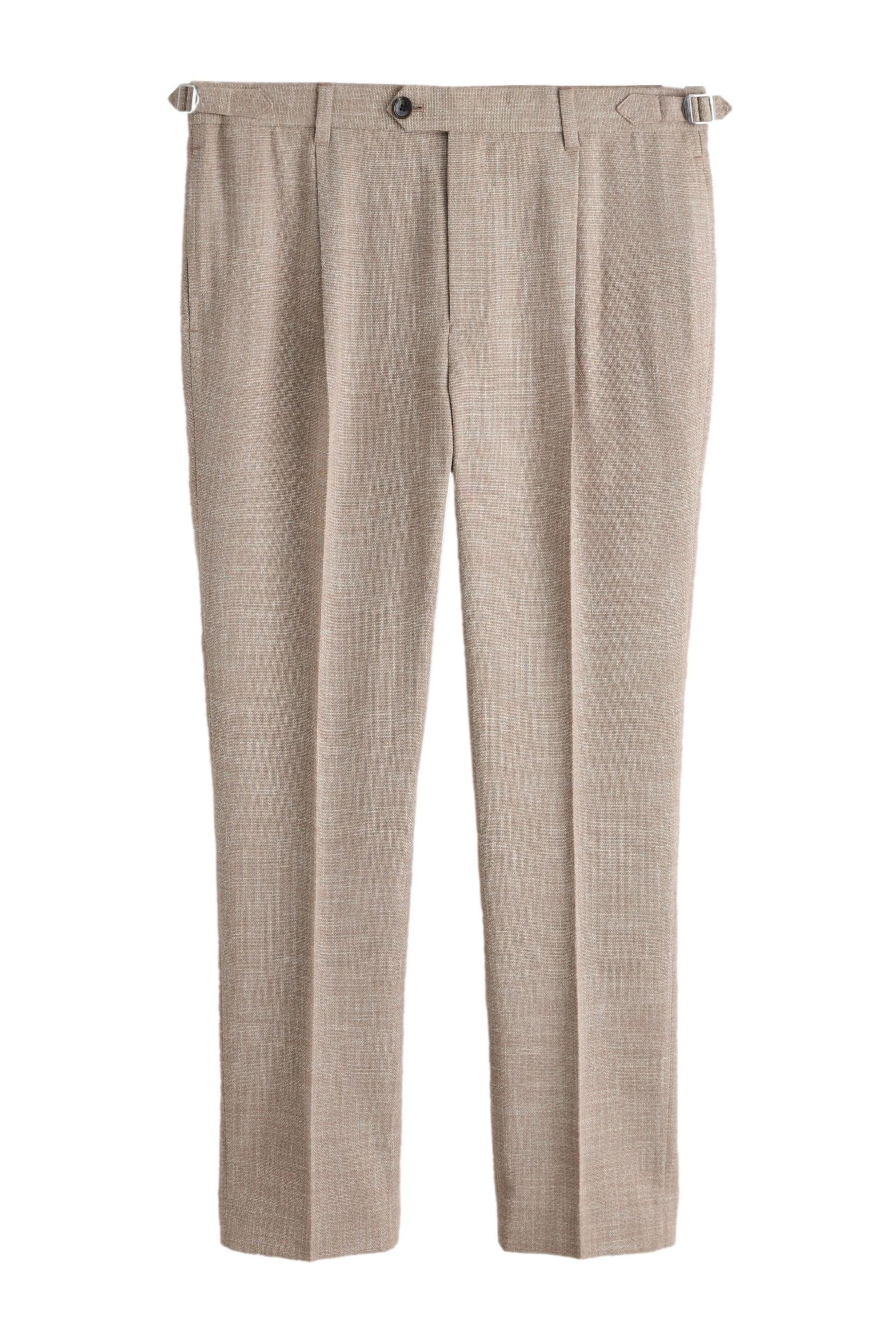 Anzughose Strukturierte, elegante Slim Fit Hose mit Riegel