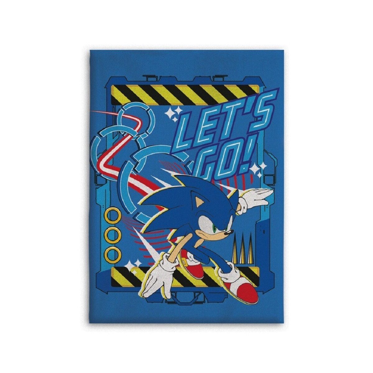 Wohndecke 110x150 cm Flanell Decke – Weiche und warme Decke für jedes Abenteuer, Sonic The Hedgehog