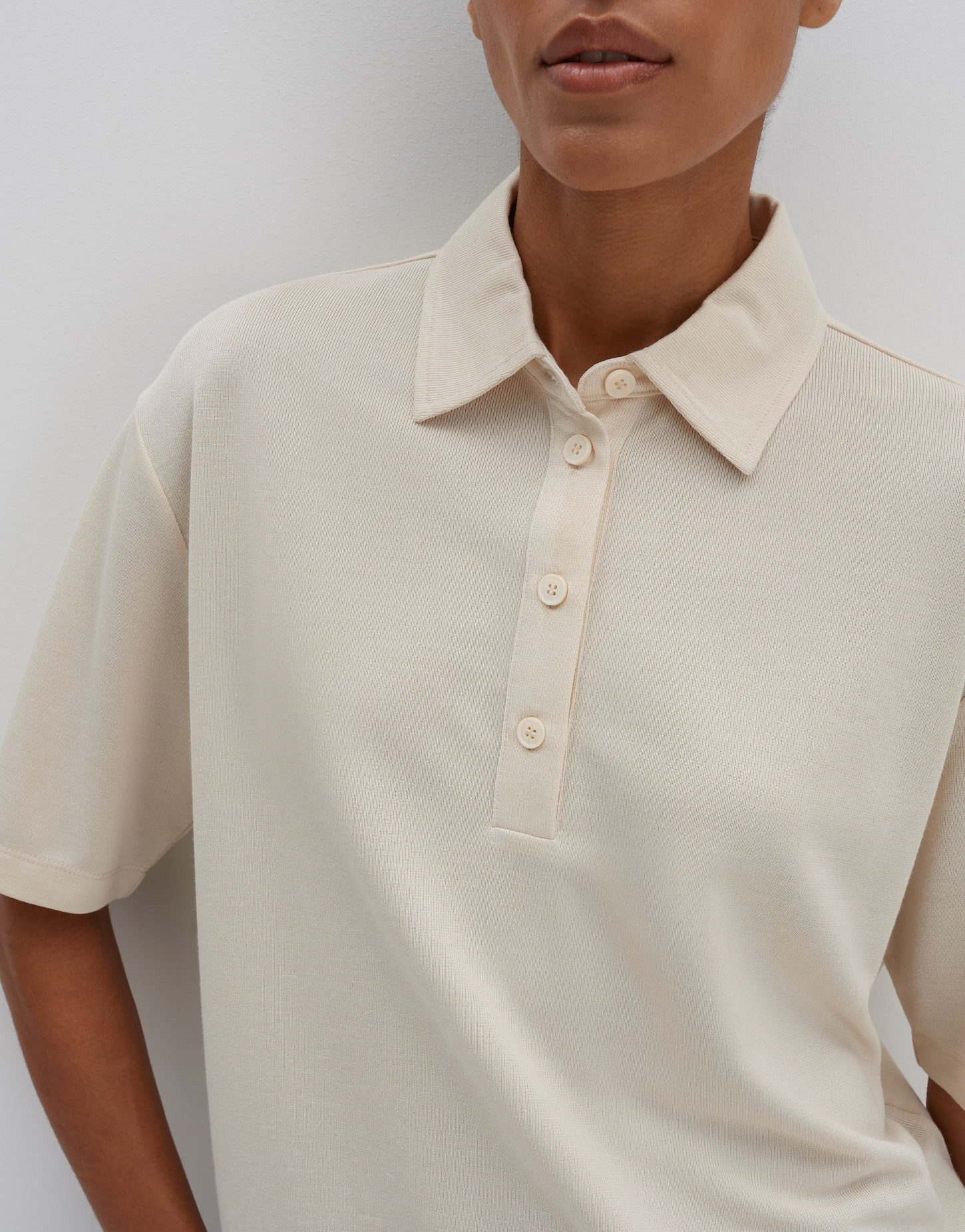 someday Poloshirt KIOLETTE Loose aus ECOVERO™ Viskose Mix