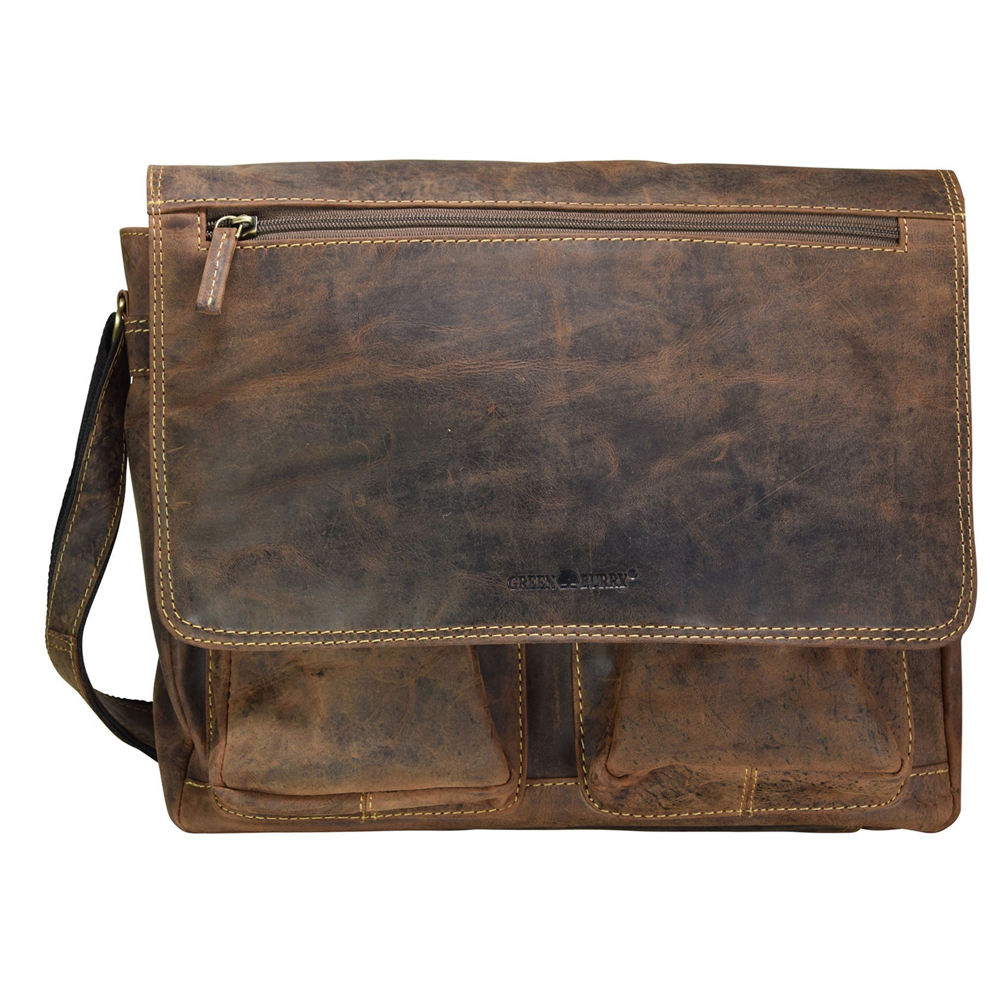 Greenburry Messenger Bag Vintage, Leder günstig online kaufen