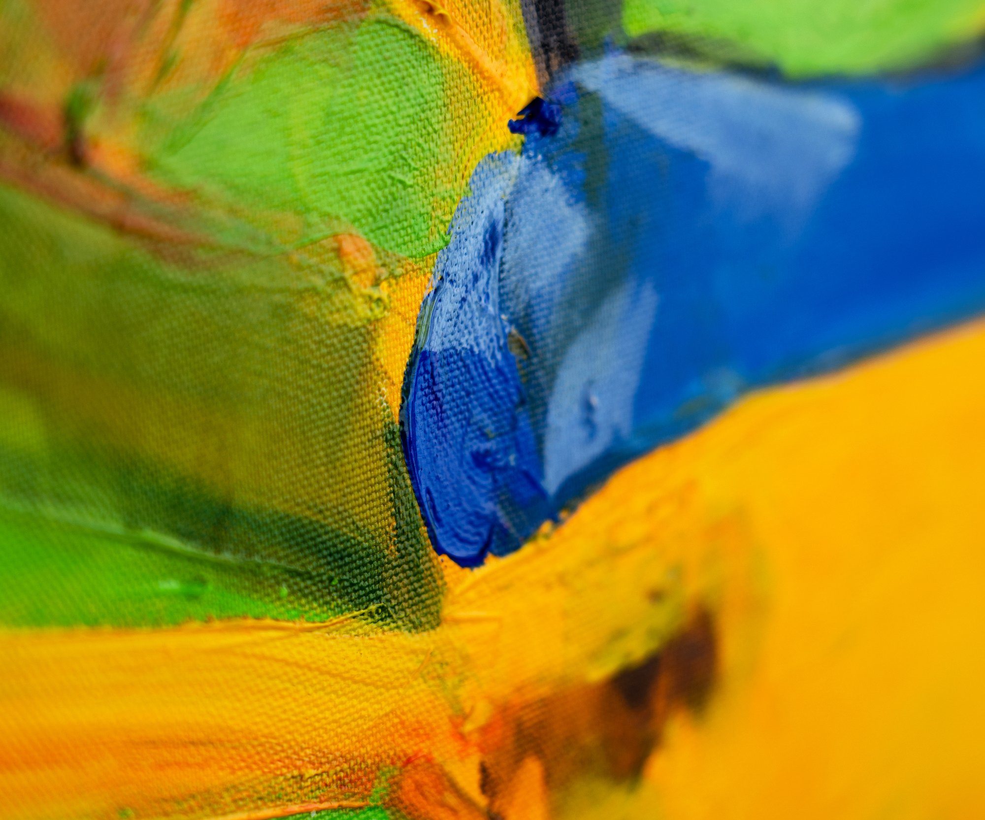 Inspiration, YS-Art Moment Gelb Gemälde Rahmen in Der Abstraktion Mit der