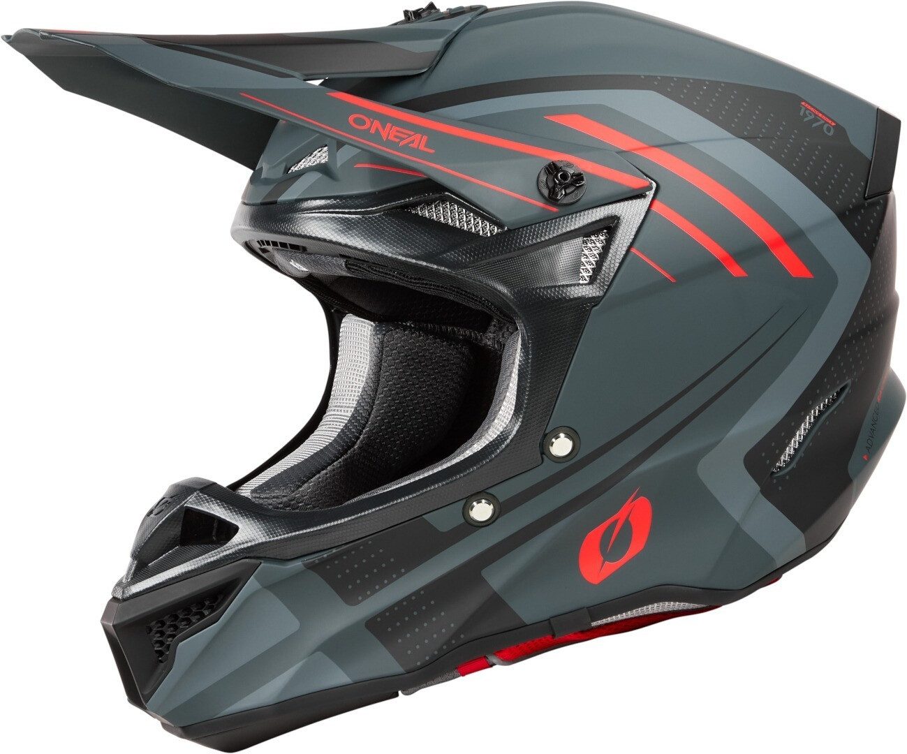 O’NEAL Motocrosshelm 5SRS Polyacrylite Spike Motocross Helm, Notfallsystem-polsterung (eqrs)