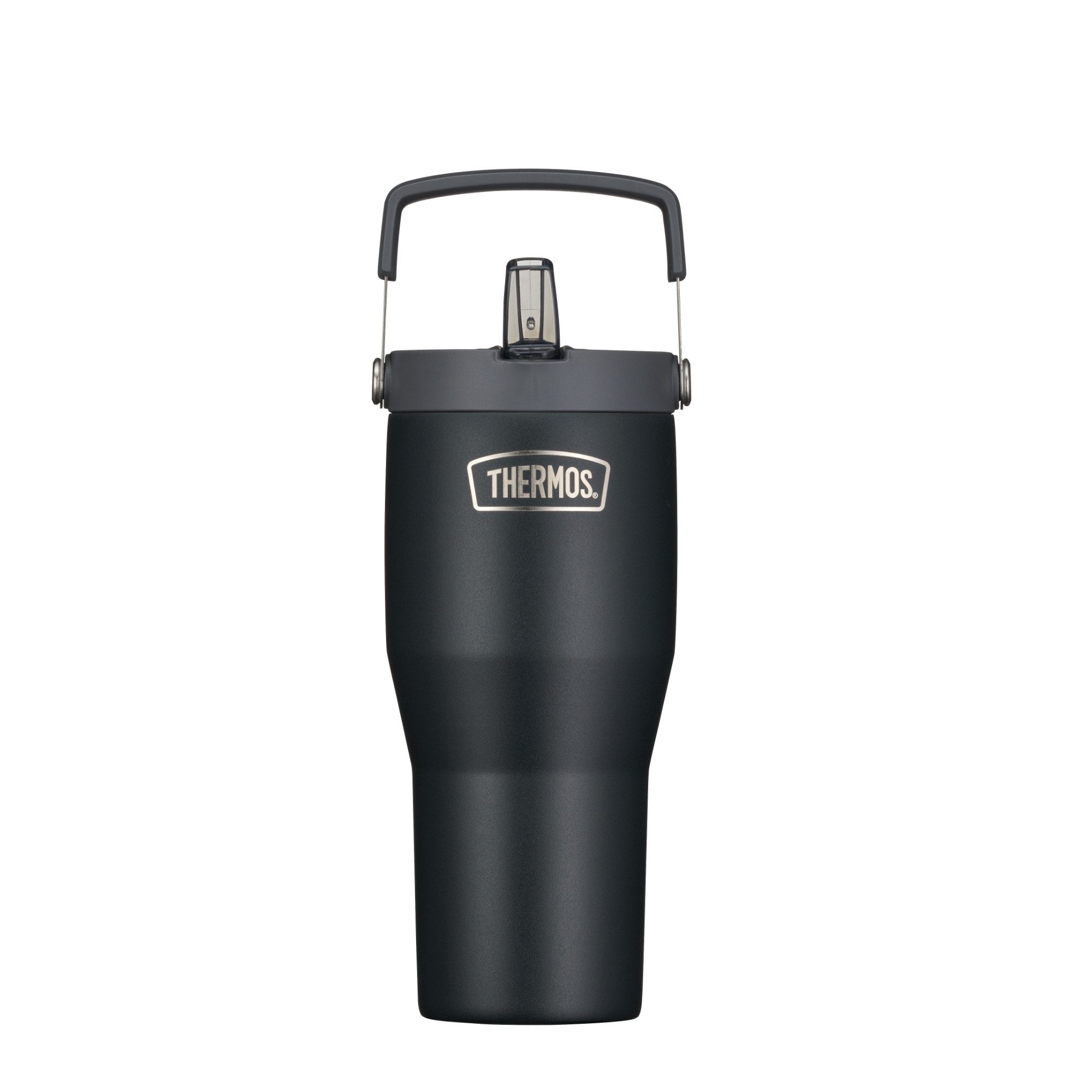 THERMOS Thermobecher REFRESHING SERIES ISOLIERTRINKBECHER mit Flip-Straw, 1-tlg., 0,85l, 6h kalt, mit Griff und Strohhalm zum Ausklappen