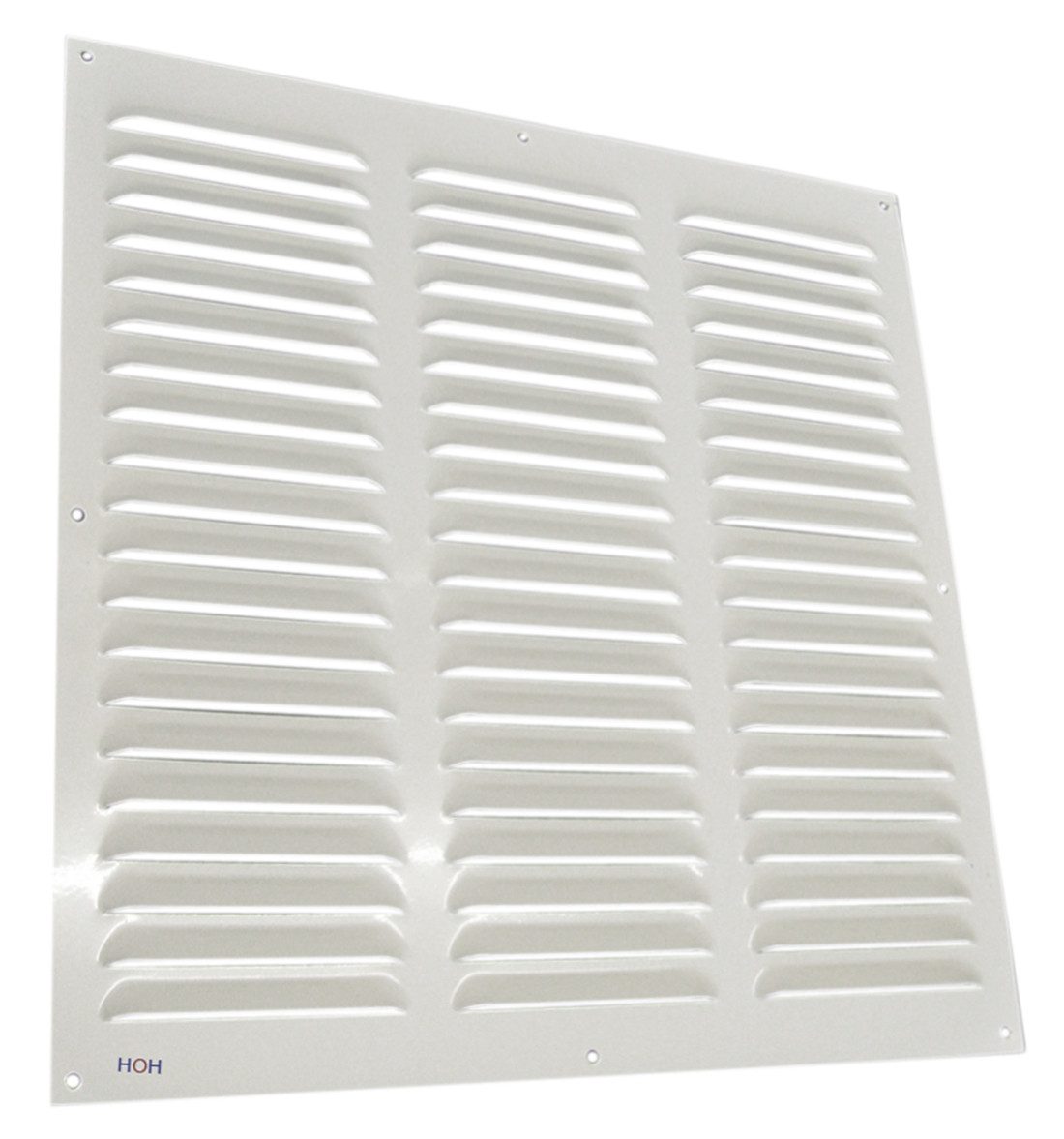 Lüftungsgitter Lüftungsgitter LG-4040 W Zuluft Abluftgitter Alu Weiß 400 x 400mm, strapazierfähige Pulverbeschichtung