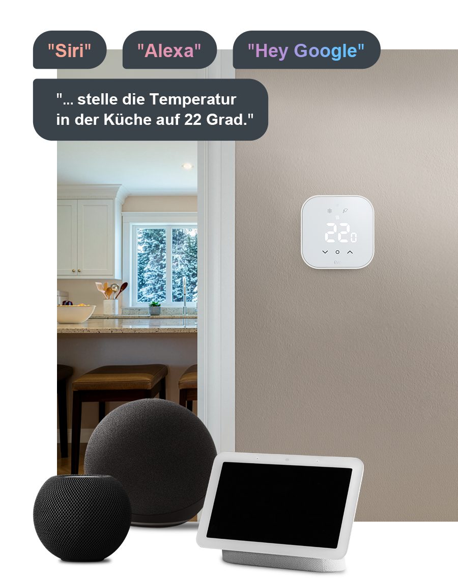 EVE Raumthermostat - Smartes Thermostat für Fußbodenheizungen, elektronisch, Intelligente Heizungssteuerung, Präzise Einzelraumsteuerung