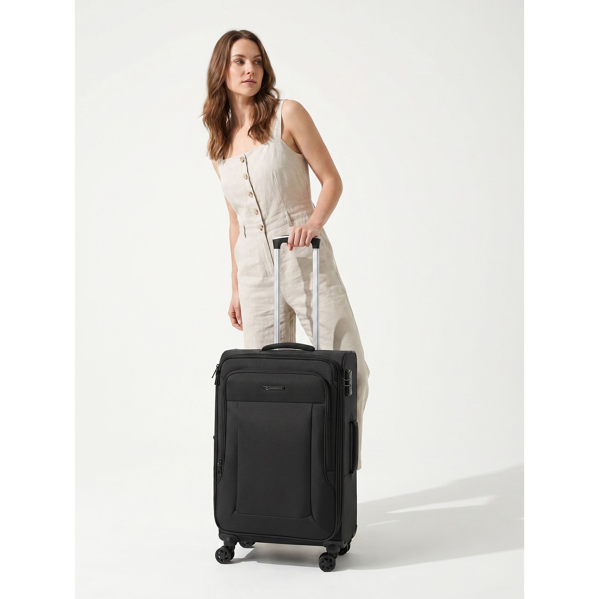 Franky Weichgepäck-Trolley Melbourne 3.0, 4 Rollen, Polyester