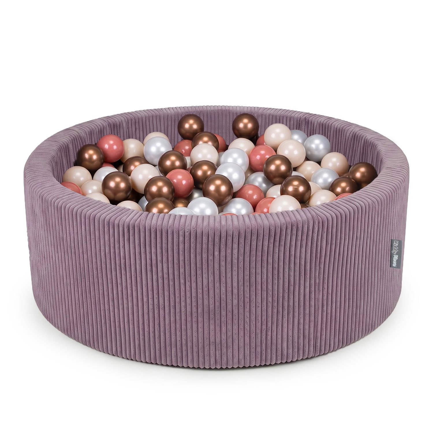 KiddyMoon Bällebad OK30AN, (Bällepool mit bunten Bällen, 200-tlg., Bällepool mit bunten Bällen, 200-tlg., Strukturierter Rippbezug), Made in Europe