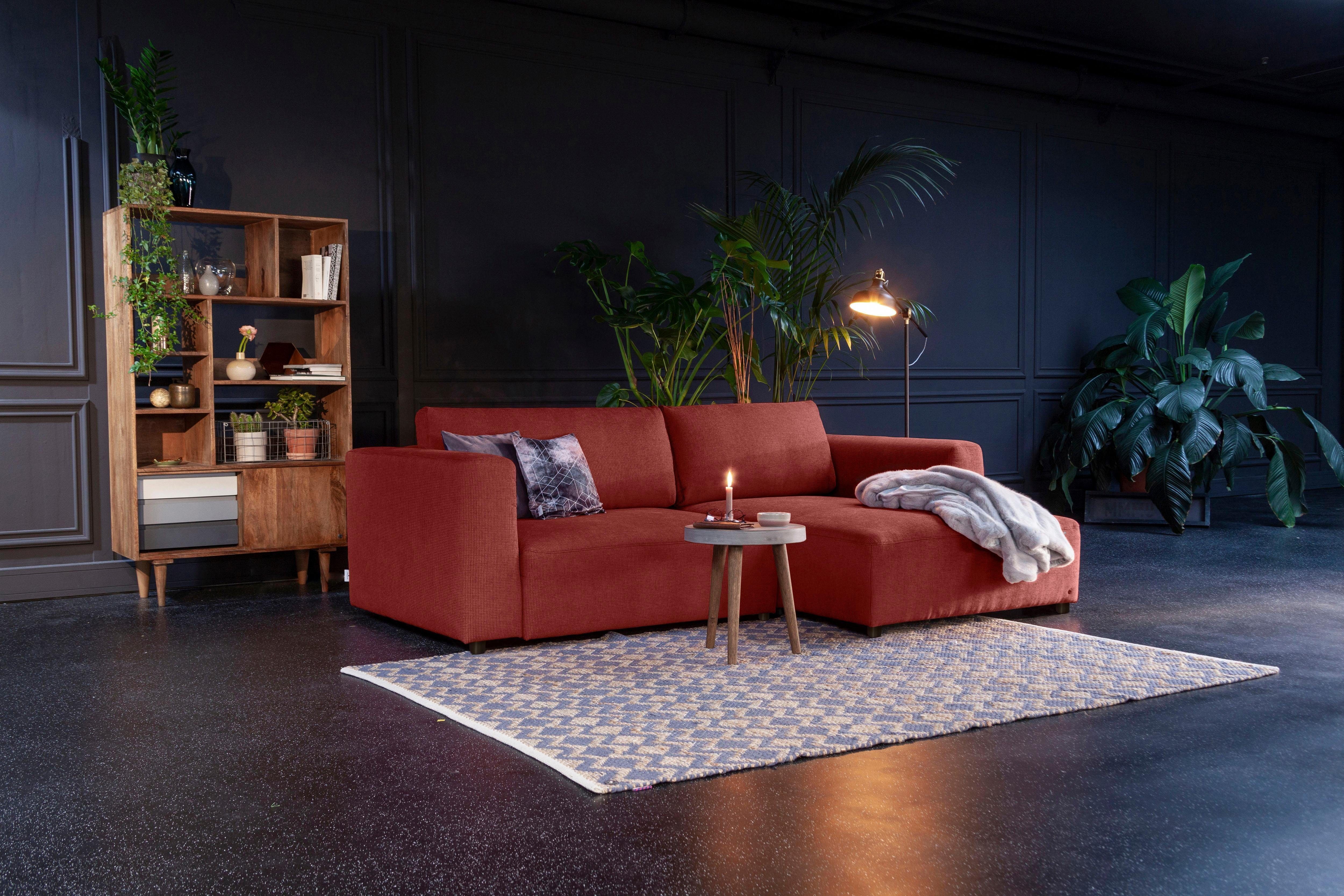 S, STYLE TOM aus COLORS Ecksofa der Bettkasten COLLECTION, mit HEAVEN HOME TAILOR Bettfunktion wahlweise &