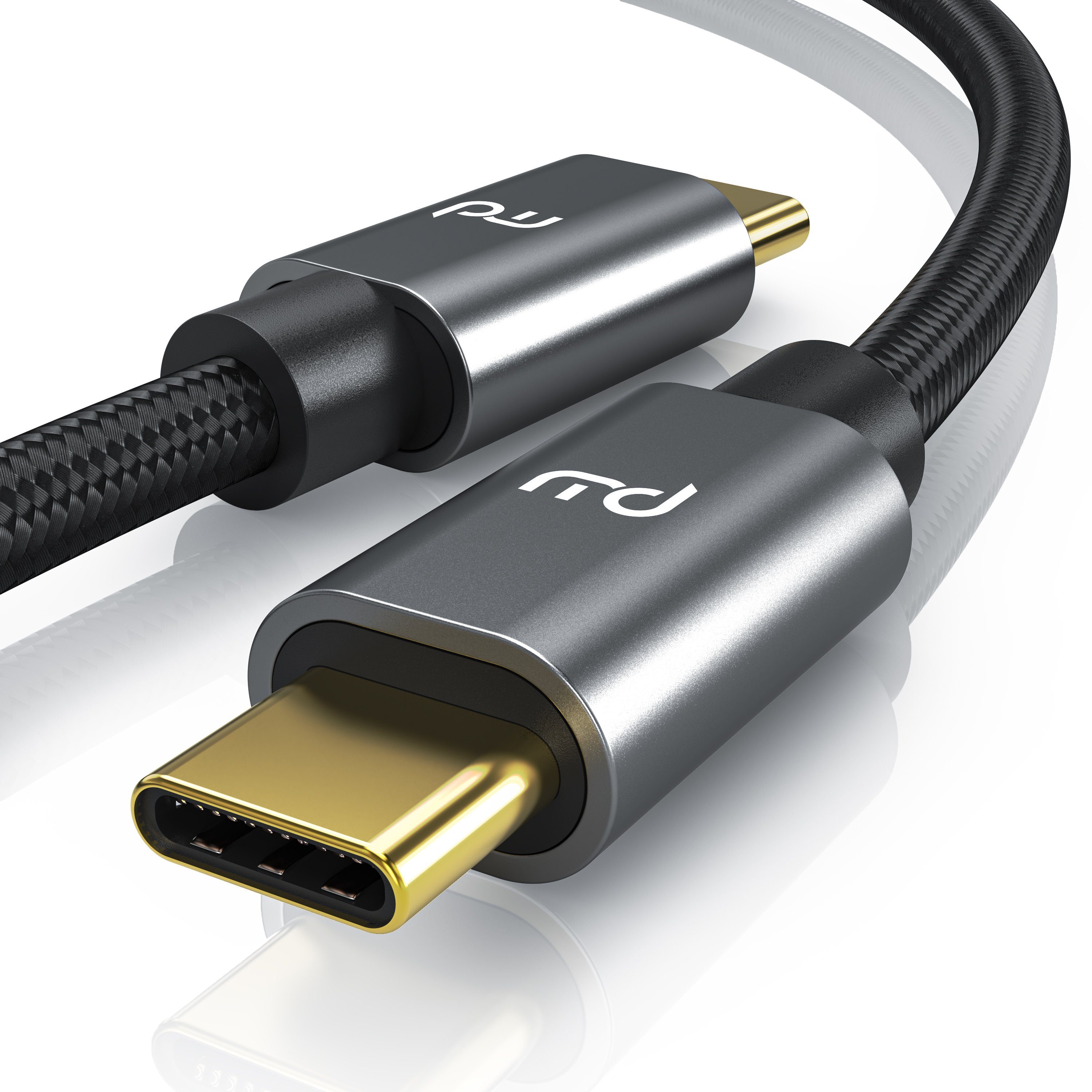 Primewire Gen 2x2-100 Watt PowerDelivery Ladekabel / Datenkabel 20 Gbit/s - 1m USB-Kabel, USB-C, 3.2 (100 cm), für Smartphone, Tablet, Notebook, MacBook, Nintendo Switch, Powerbank