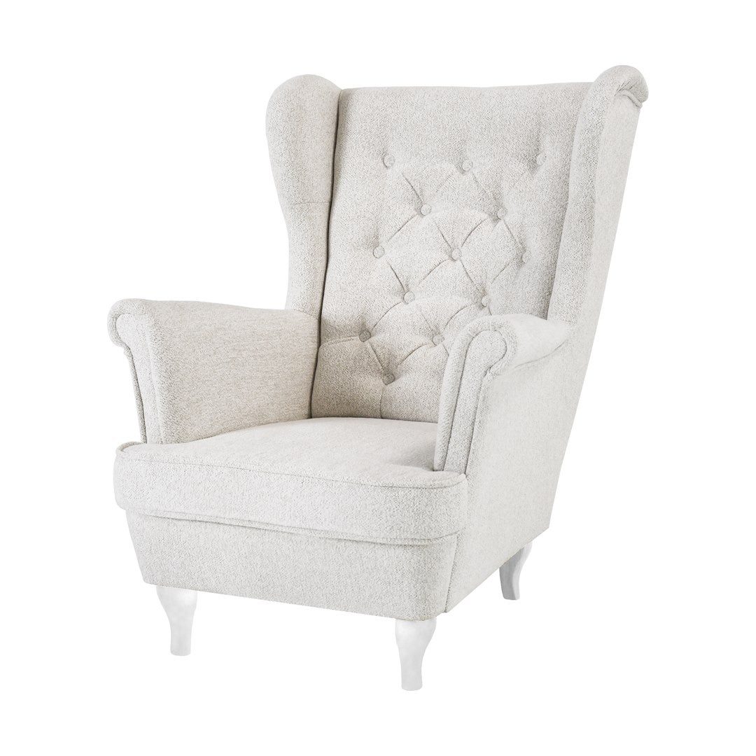 Beautysofa Ohrensessel Sessel FALCO Chesterfield Wohnzimmersessel günstig online kaufen