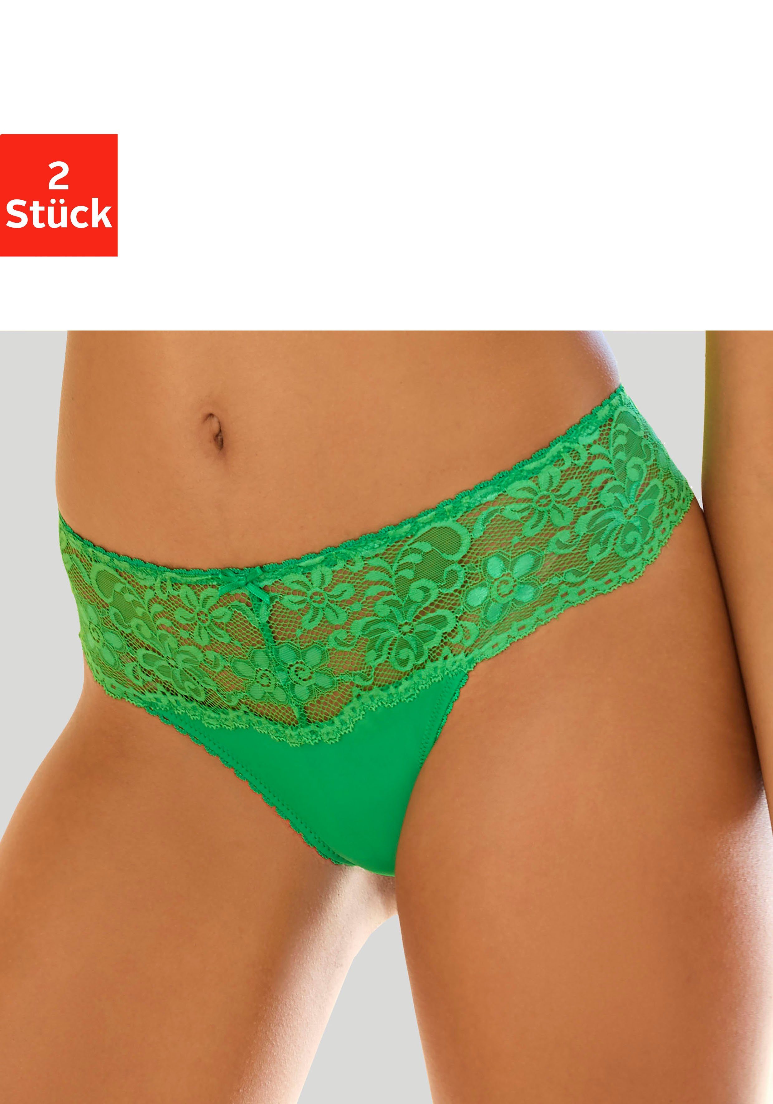 Nuance String (2-St) Dessous mit breitem Spitzenband günstig online kaufen
