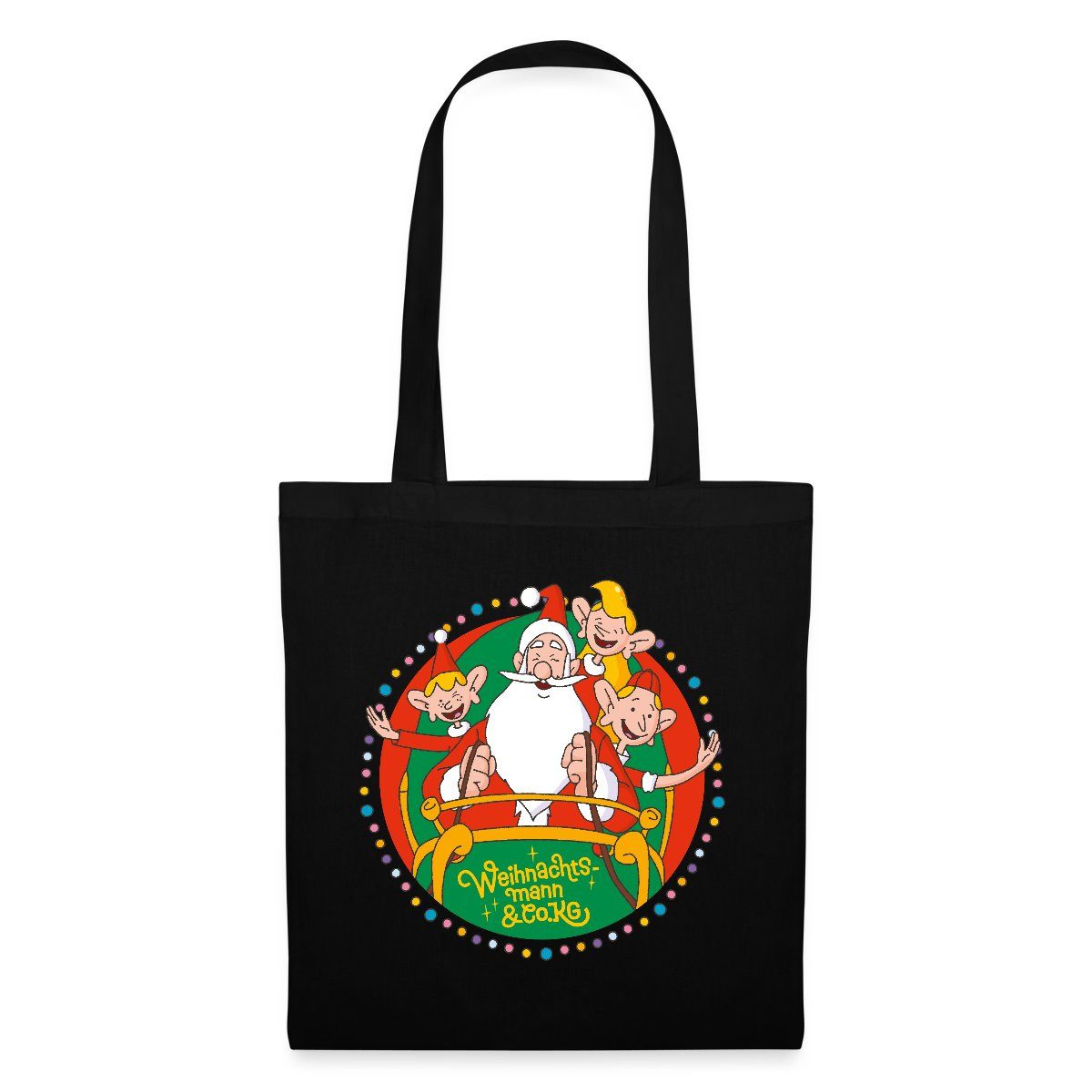 Henkeltasche Weihnachtsmann & Co. KG Logo Stoffbeutel