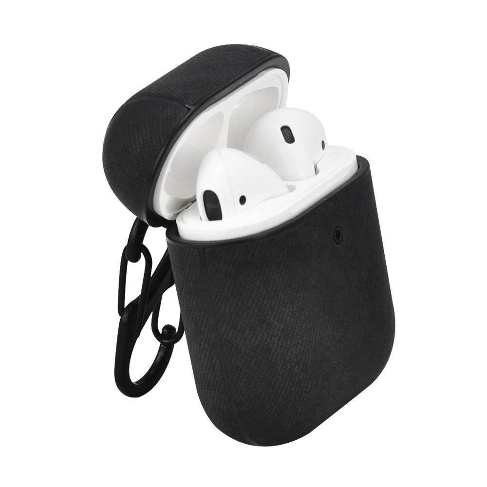 Terratec Kopfhörer-Schutzhülle AirBox - Airpods Kopfhörer Schutzhülle, Case, Cover, Hülle, Etui, schwarz