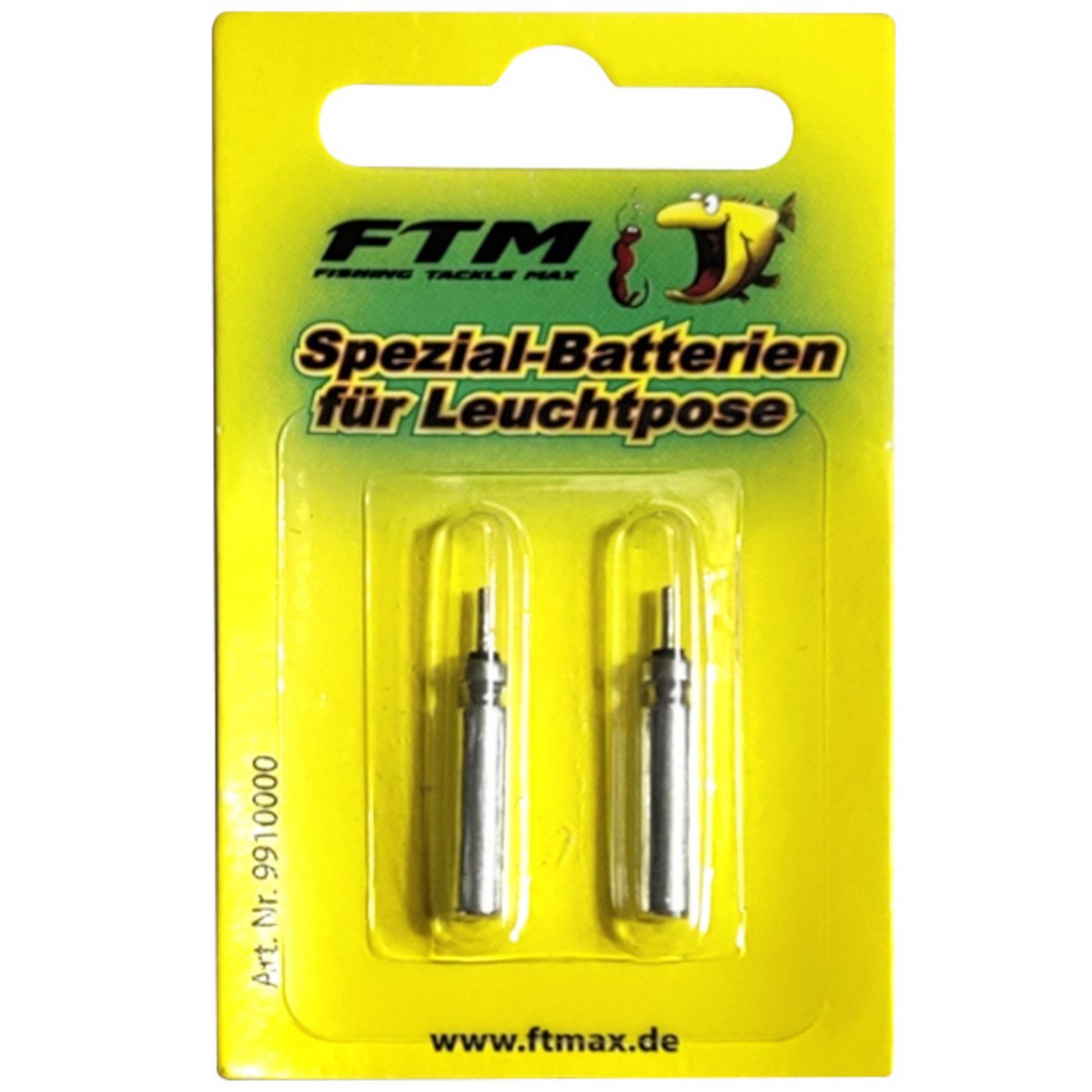 Fishing Tackle Max Elektropose FTM Spezial-Batterien für Leuchtpose 2er Set