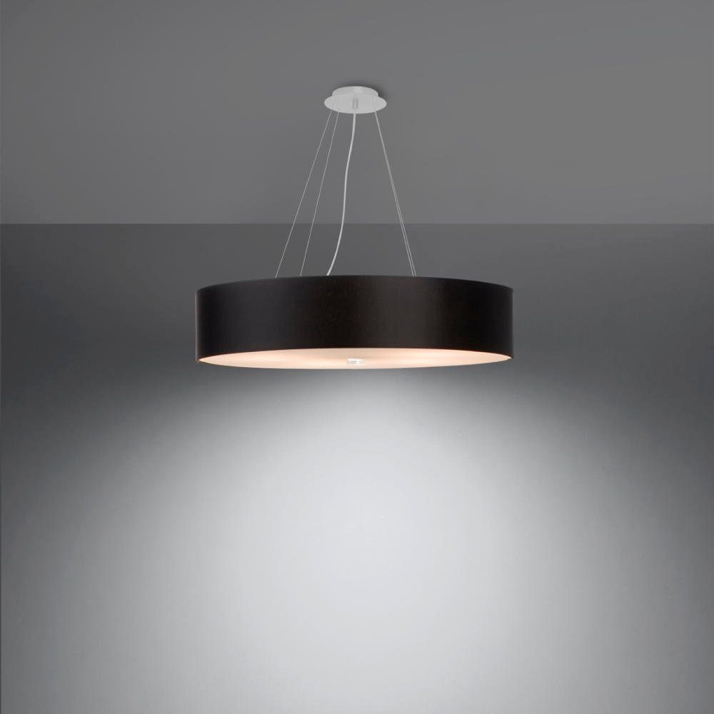 famlights Hängeleuchte, Pendelleuchte Sole in Schwarz E27 5-flammig 120x600mm, keine Angabe, Leuchtmittel enthalten: Nein, warmweiss, Hängeleuchte, Pendellampe, Pendelleuchte