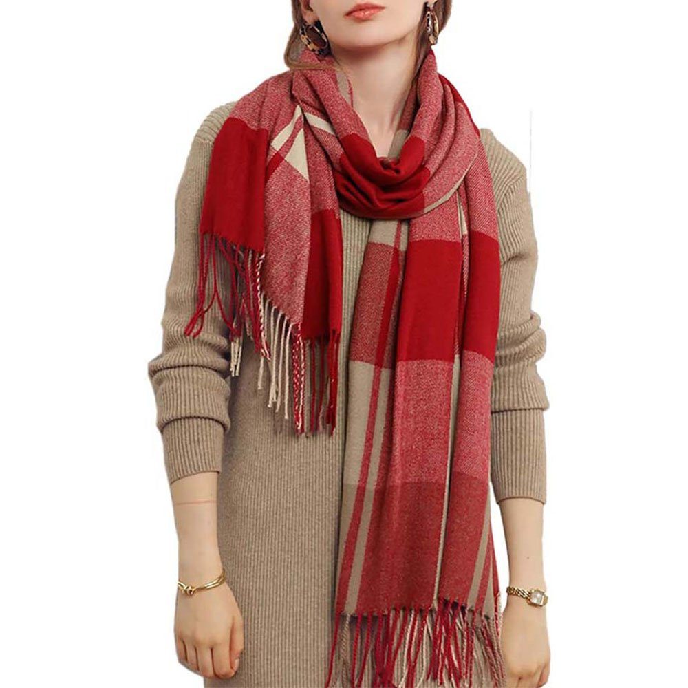 Gefällt Karo Schal Wraps Decke Spleißen CTGtree Modeschal Cashmere Damen Schal