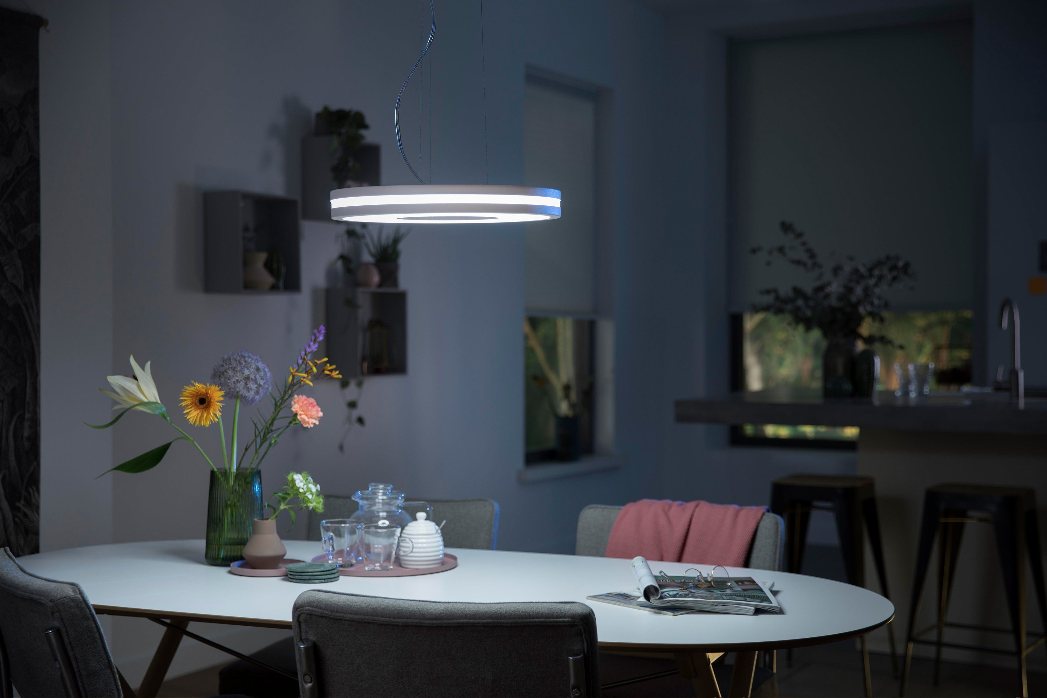 Dimmfunktion, Philips Pendelleuchte LED LED Being, Hue fest Warmweiß integriert,