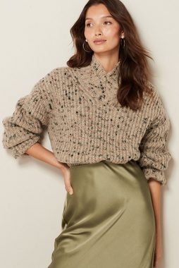 Next V-Ausschnitt-Pullover Gerippter Pullover mit V-Ausschnitt (1-tlg)