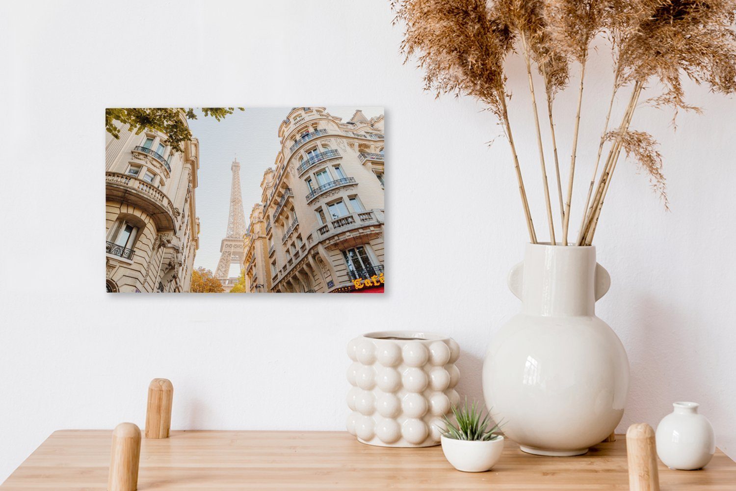 OneMillionCanvasses® Leinwandbild Frankreich - Eiffelturm - Paris, Fotodruck (1 St), Leinwand Bilder Klein, Wand Dekoration Aesthetic 30x20 cm – Bild 3 von 5
