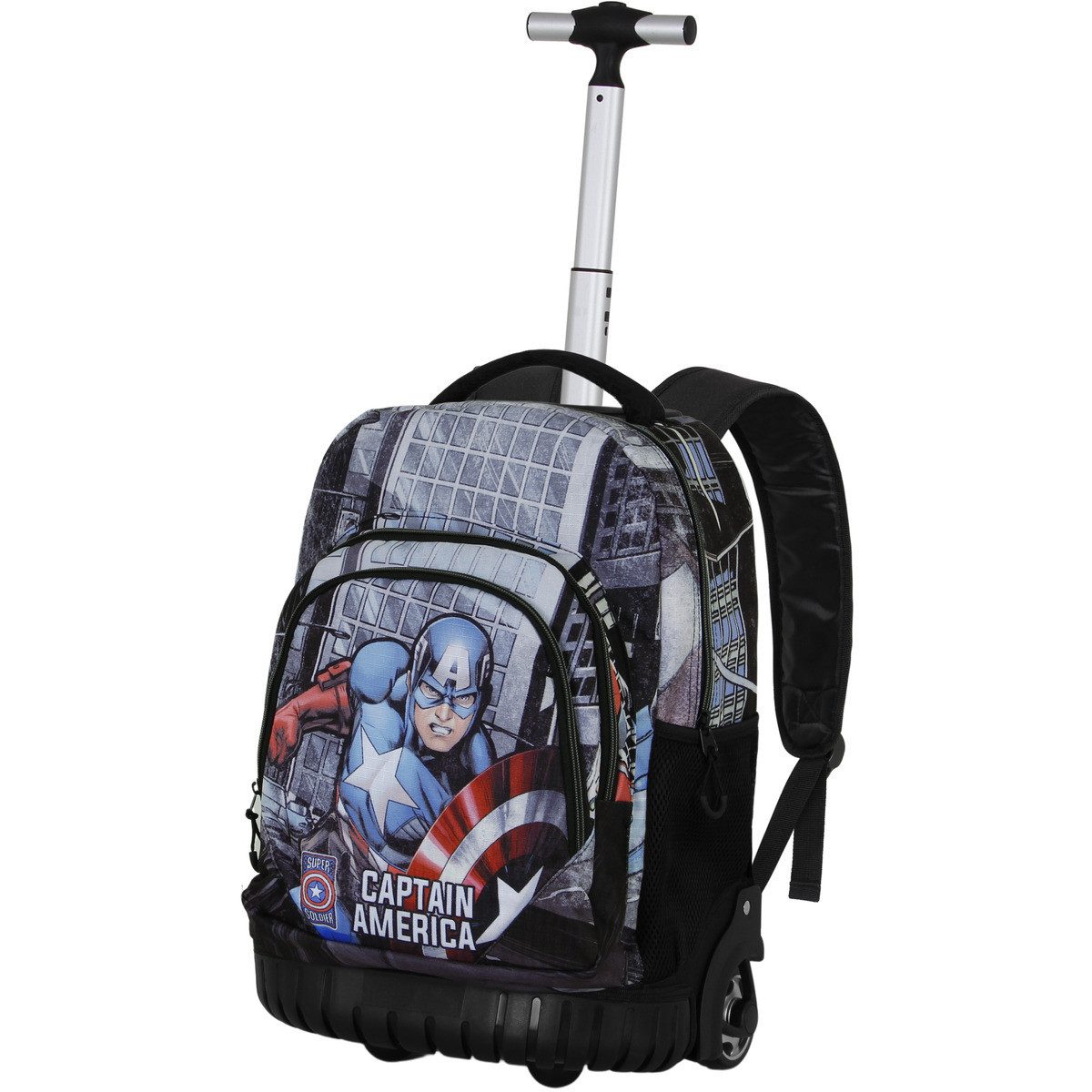 MARVEL Kinderrucksack Captain America Defender-FAN GTS Trolley Backpack
