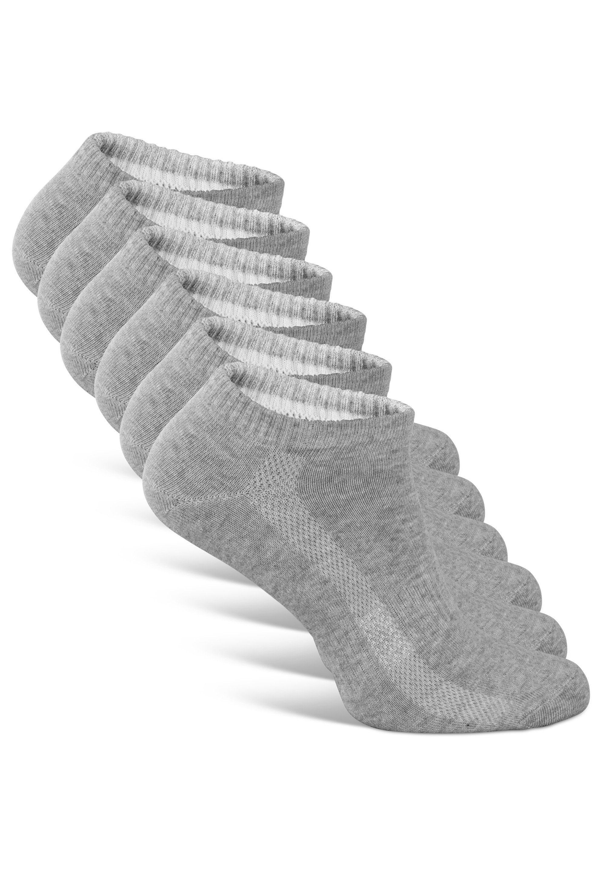 Anti-Schweiß-Streifen Classics (6-Paar) Socken grau mit