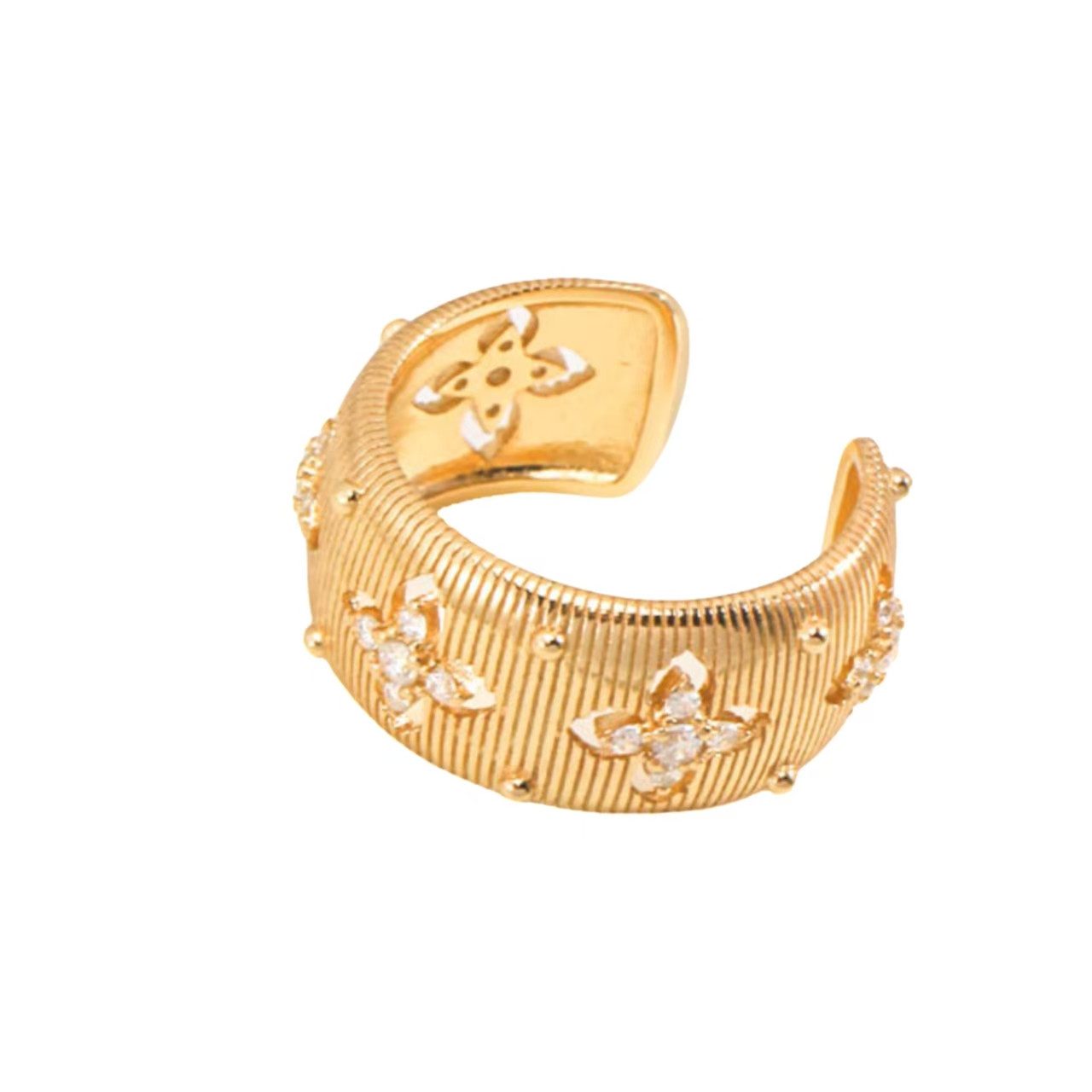 Jumpeak Silberring Ring Silber 925 Damen , Breite Silber Ring , Edelstein Ring, Gold plattiert Damen Ring, 18K Gold plattiert, Schwester Thema Geschenk