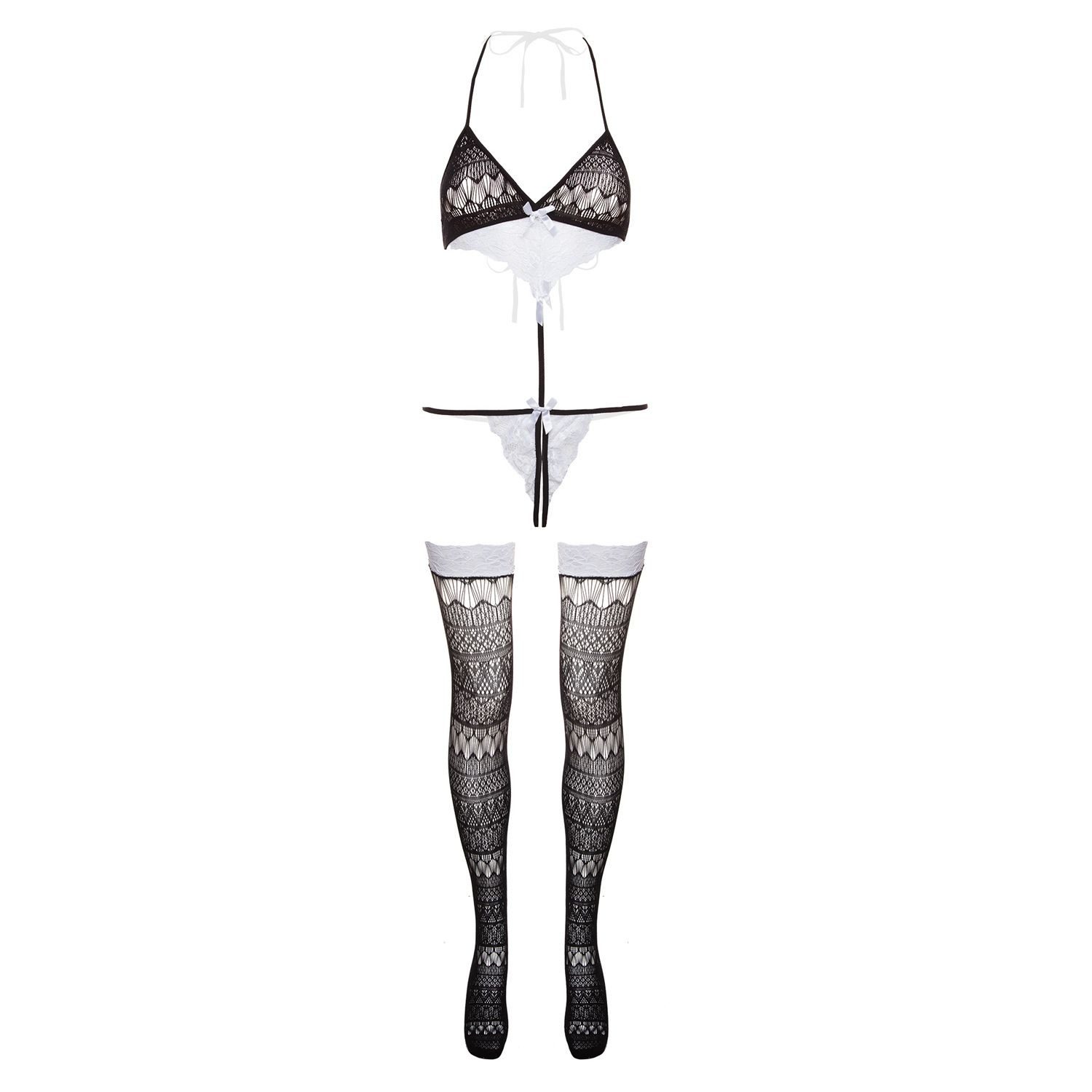 CHRISTINE LE DUC Body Play Body ouvert - Set Izabel- schwarz – Bild 4 von 5