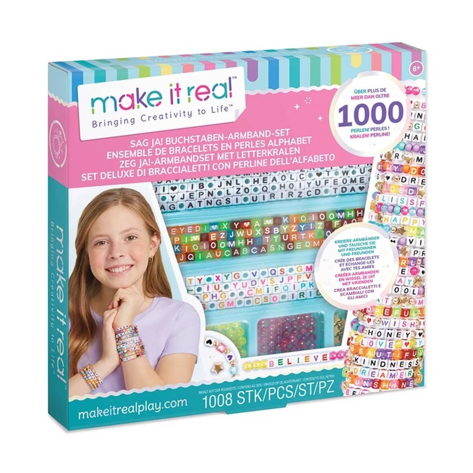 Make it real Kreativset Make It Real - Buchstaben Armband Set, (1-tlg)
