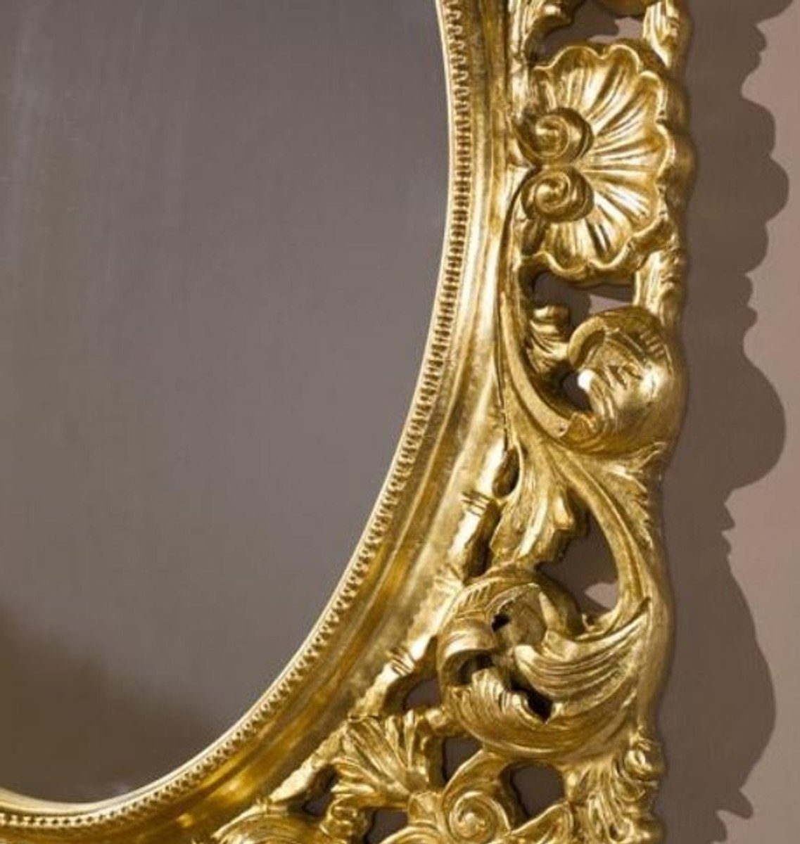 95 Barock Padrino x - Luxus Spiegel Wandspiegel Spiegel Casa Wohnzimmer Garderoben Barock Gold - 6 cm Barockspiegel 73 Spiegel H. - x