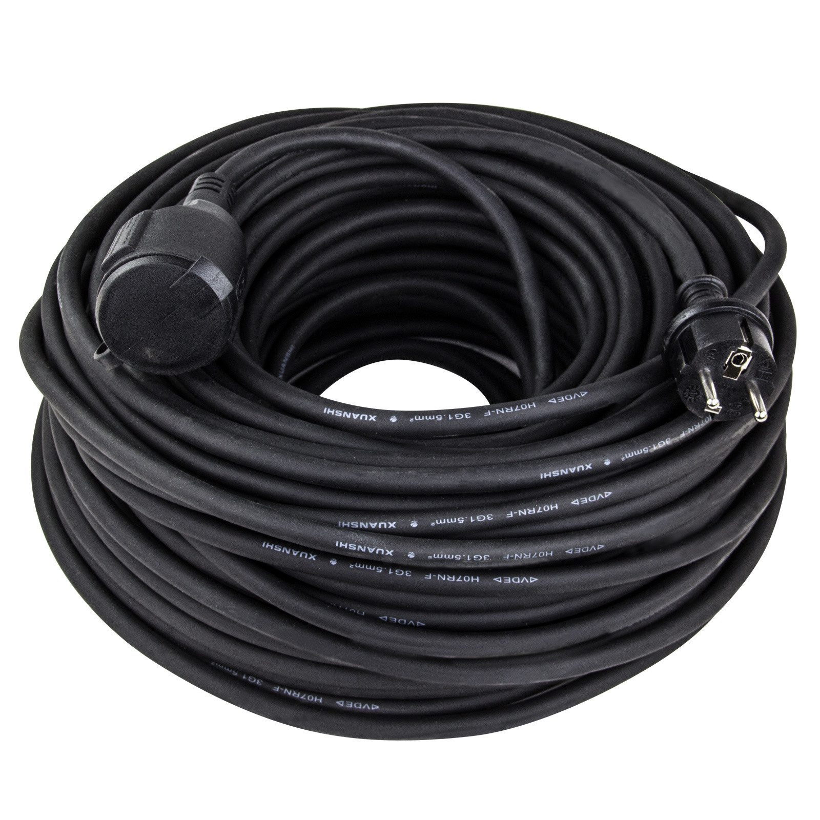 DEMA 40m Verlängerungskabel H07RN-F 3x1,5mm² Verlängerungskabel, Schuko, (4000 cm)