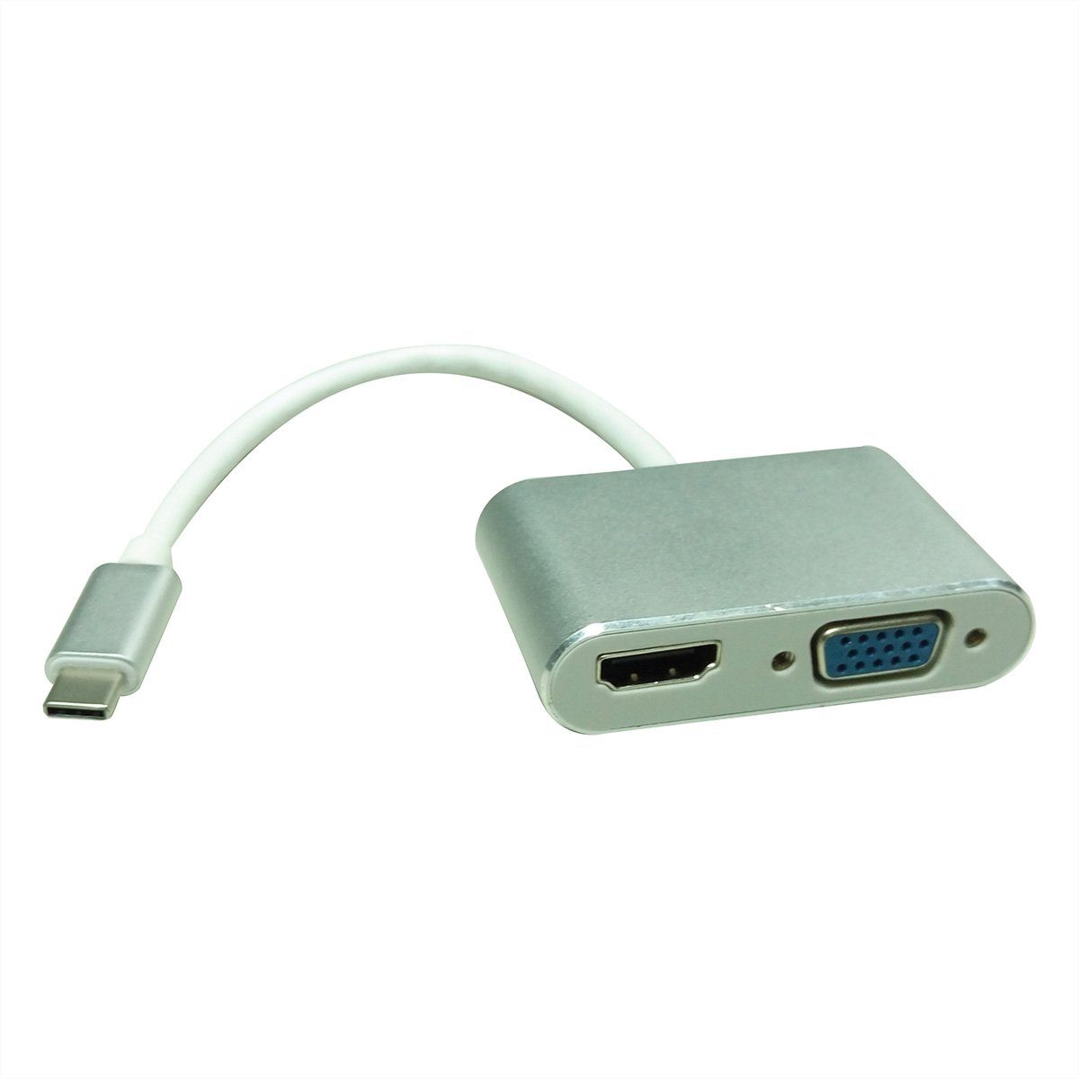 Display Adapter USB Typ C - VGA + HDMI Audio- & Video-Adapter