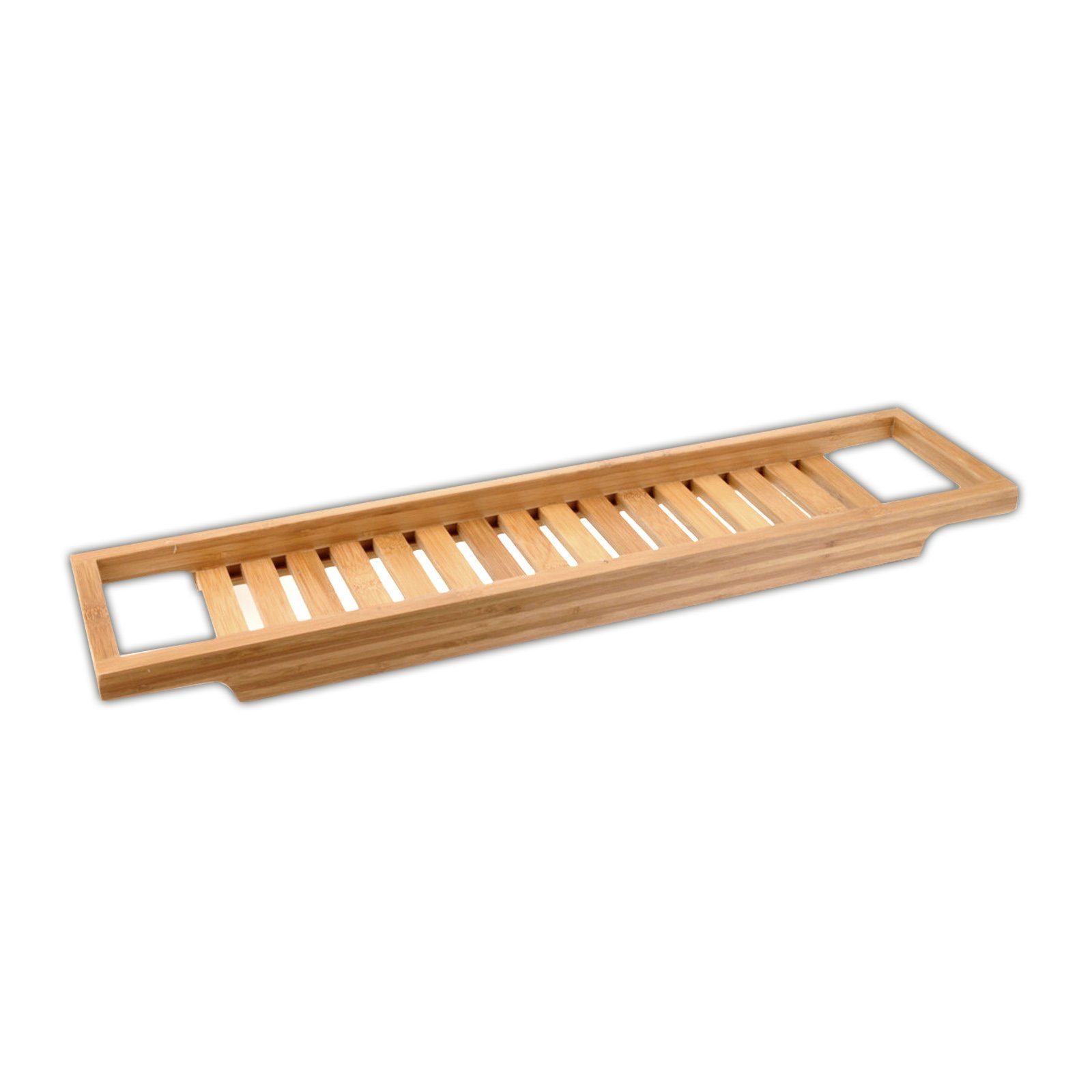 HAC24 Badewannenablage Bambus Wannenablage Badewannenauflage Badewannentablett, 64 x 15 cm