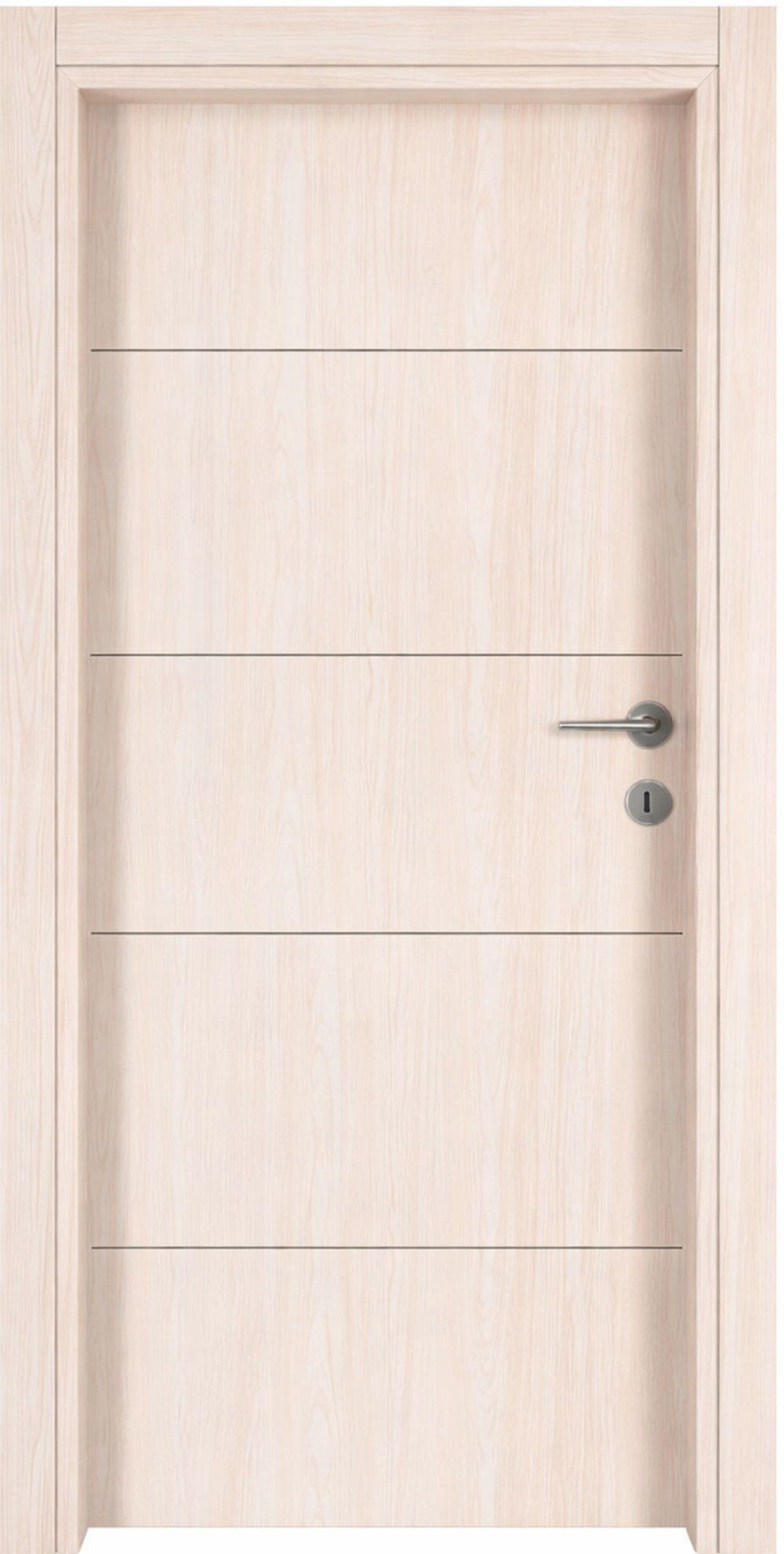 Xlmoebel Zimmertür Hochwertige hellbraune Holz-Innentür im modernen Design, Made in Europa