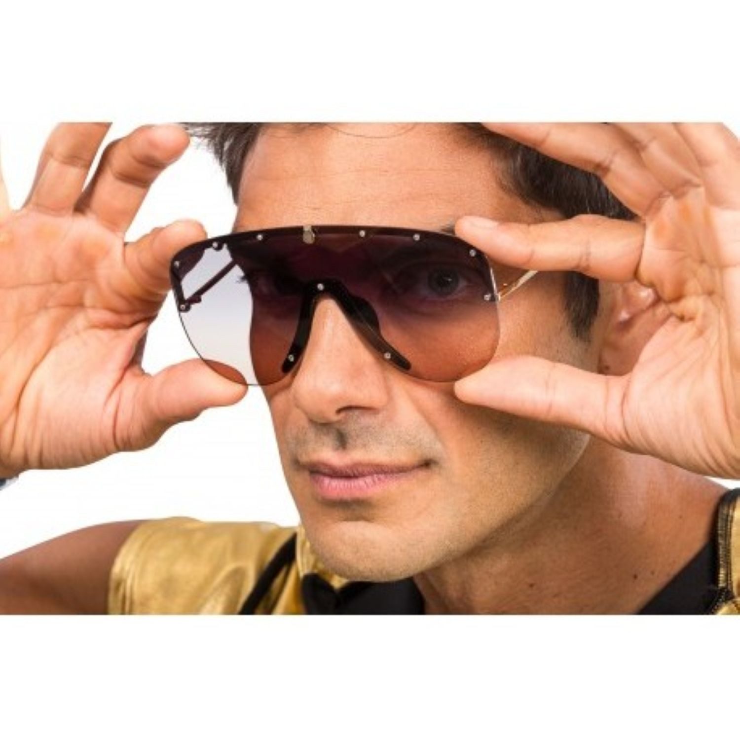 Verkleidungsmaske Brille mit Verlaufsgläsern, Rapper-Brille