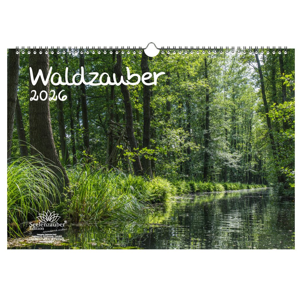 Seelenzauber Wandkalender Waldzauber DIN A3 Календари für 2026 Baum Bäume Wald Natur